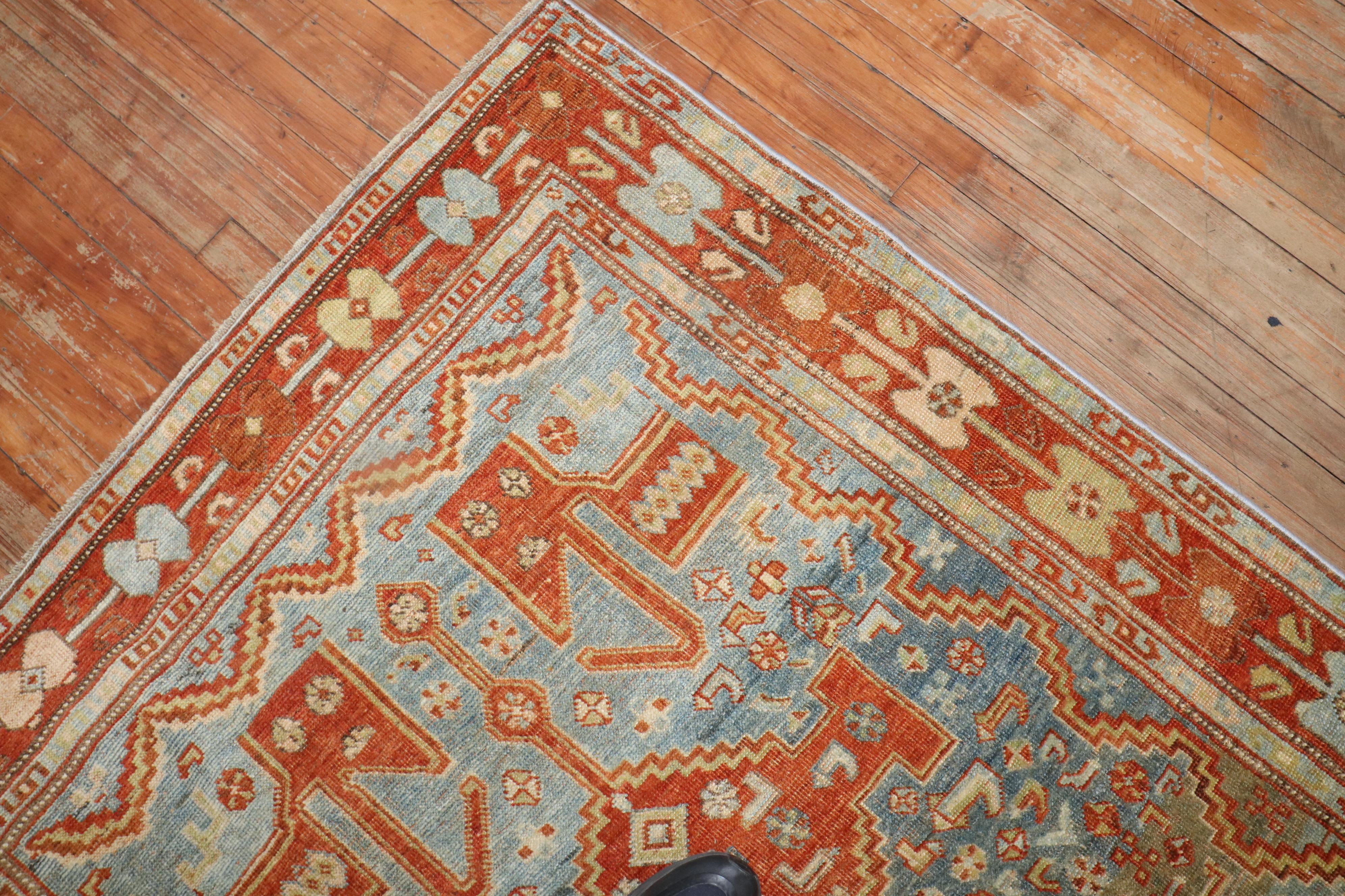 Antiker persischer Bidjar-Teppich im skurrilen Stil im Zustand „Gut“ im Angebot in New York, NY