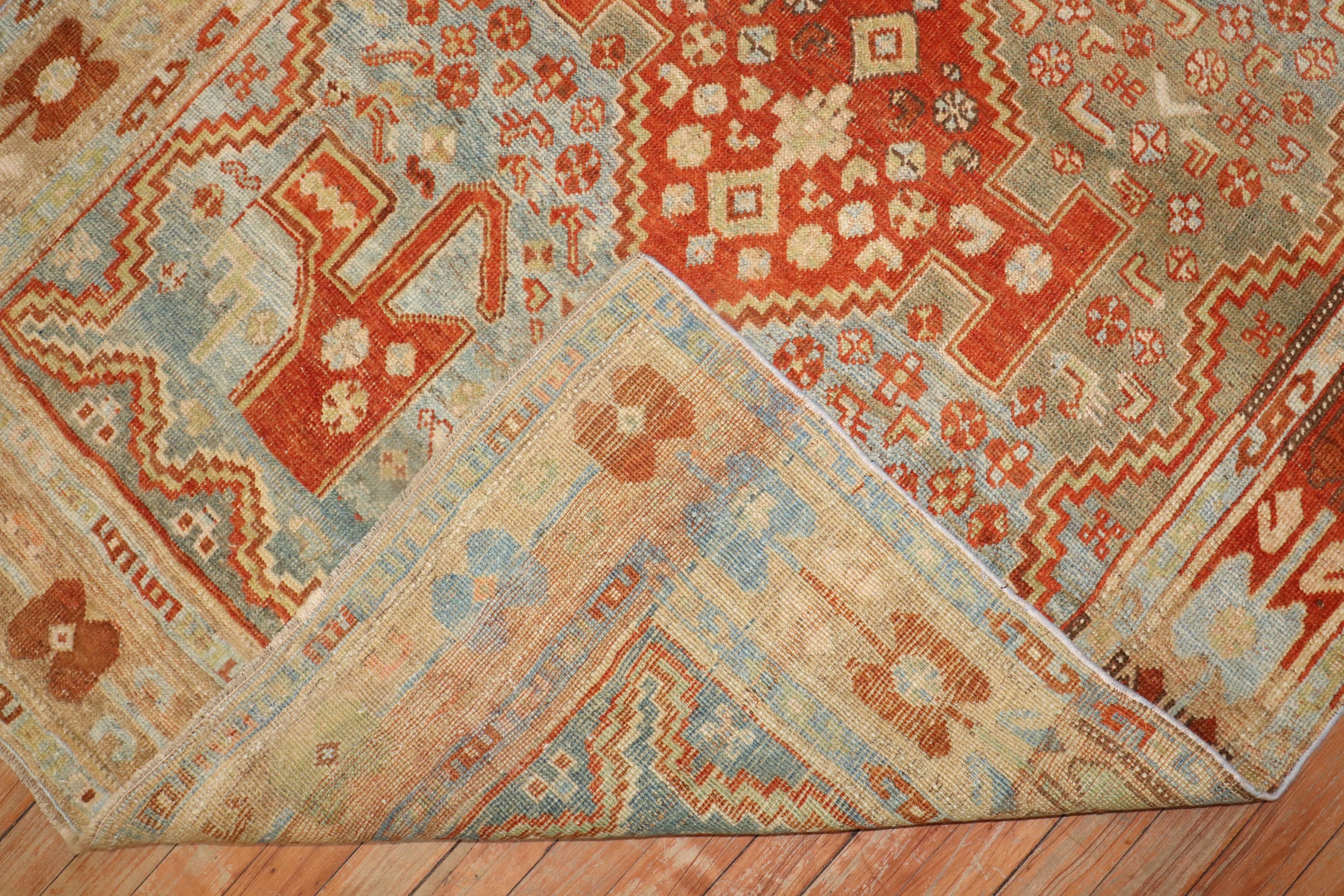 Antiker persischer Bidjar-Teppich im skurrilen Stil (Wolle) im Angebot
