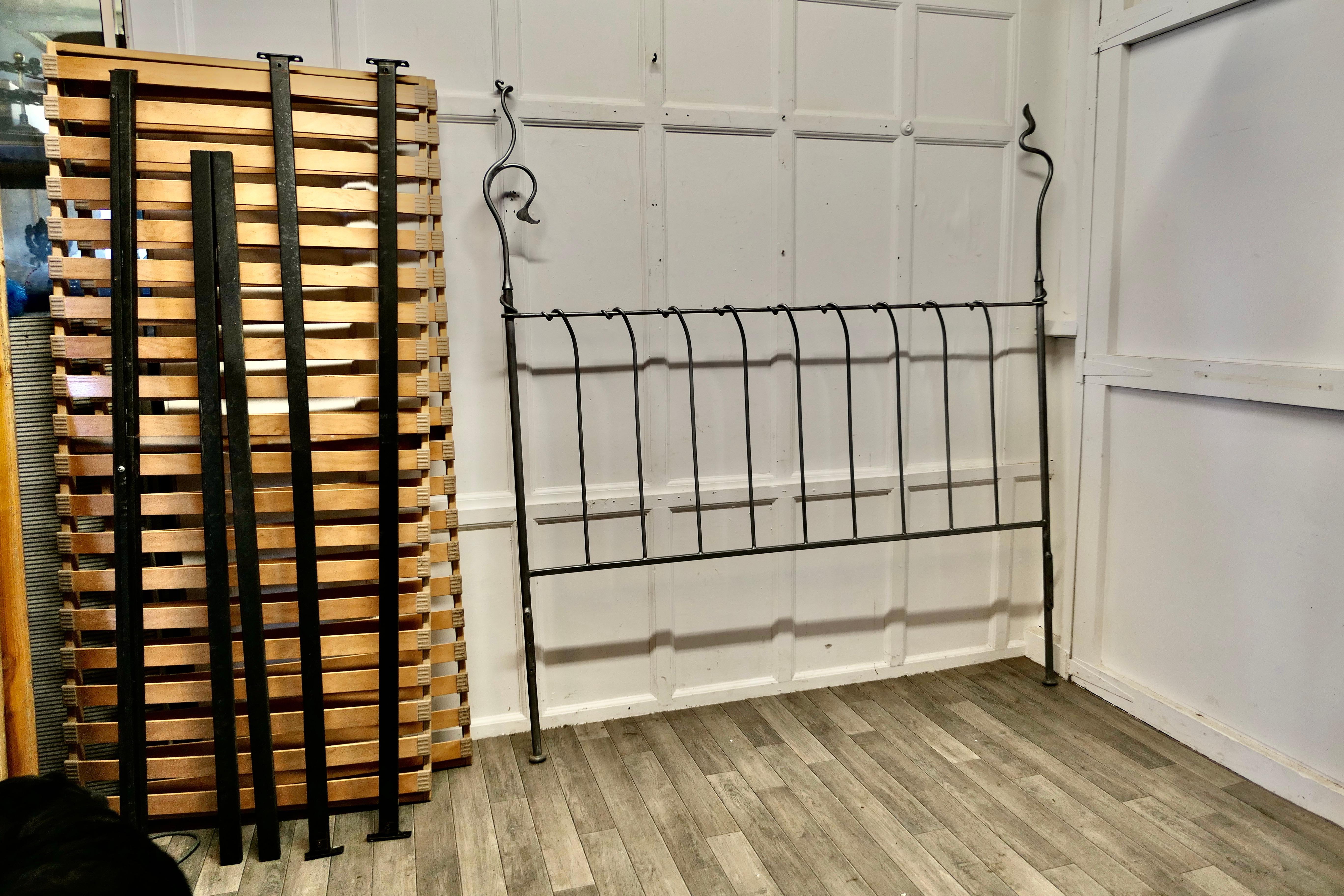 Quirky Designer Hand Forged Twisted Silver Iron 4 Post Bed a Fantasy Bed 6