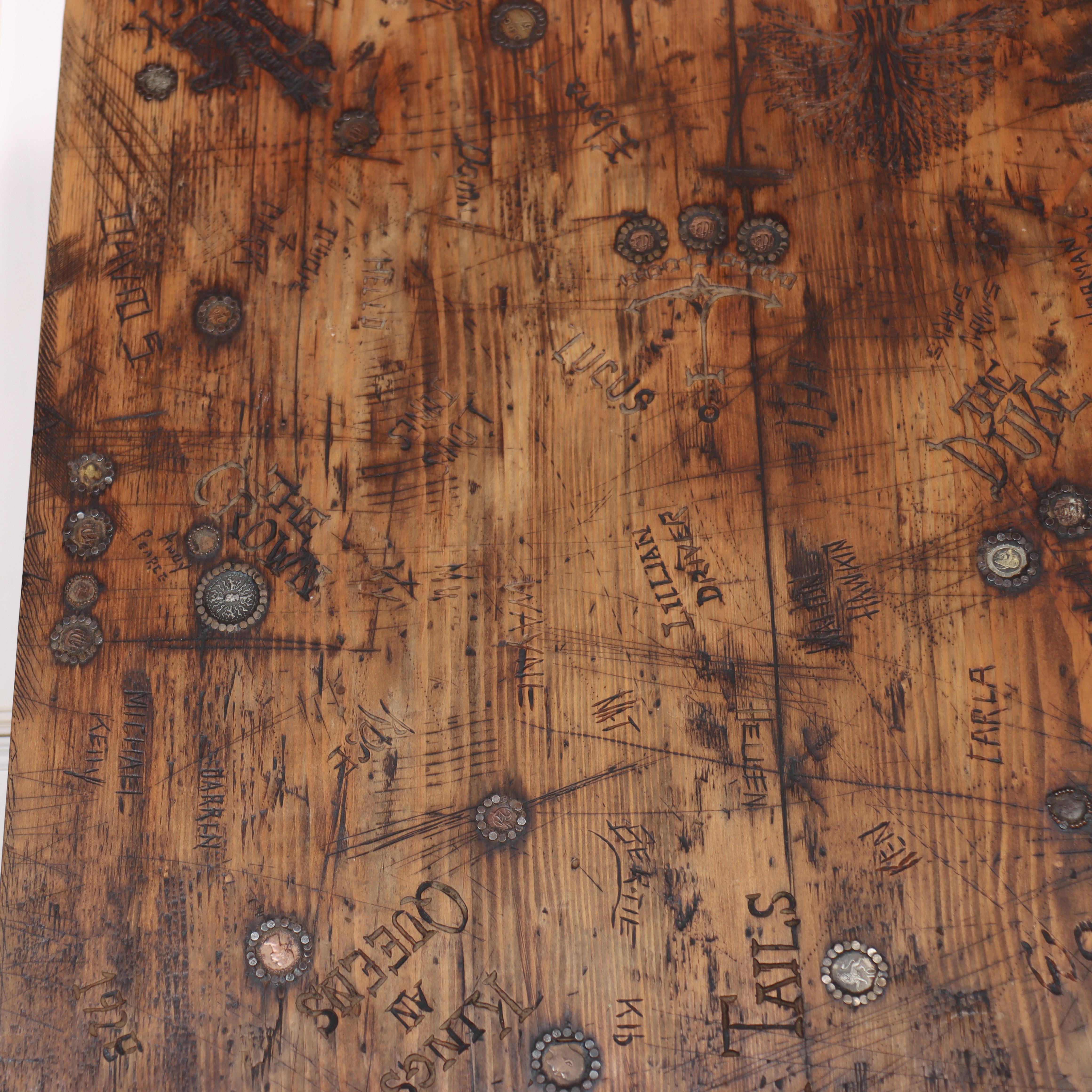 Oak Quirky English Coffee Table For Sale