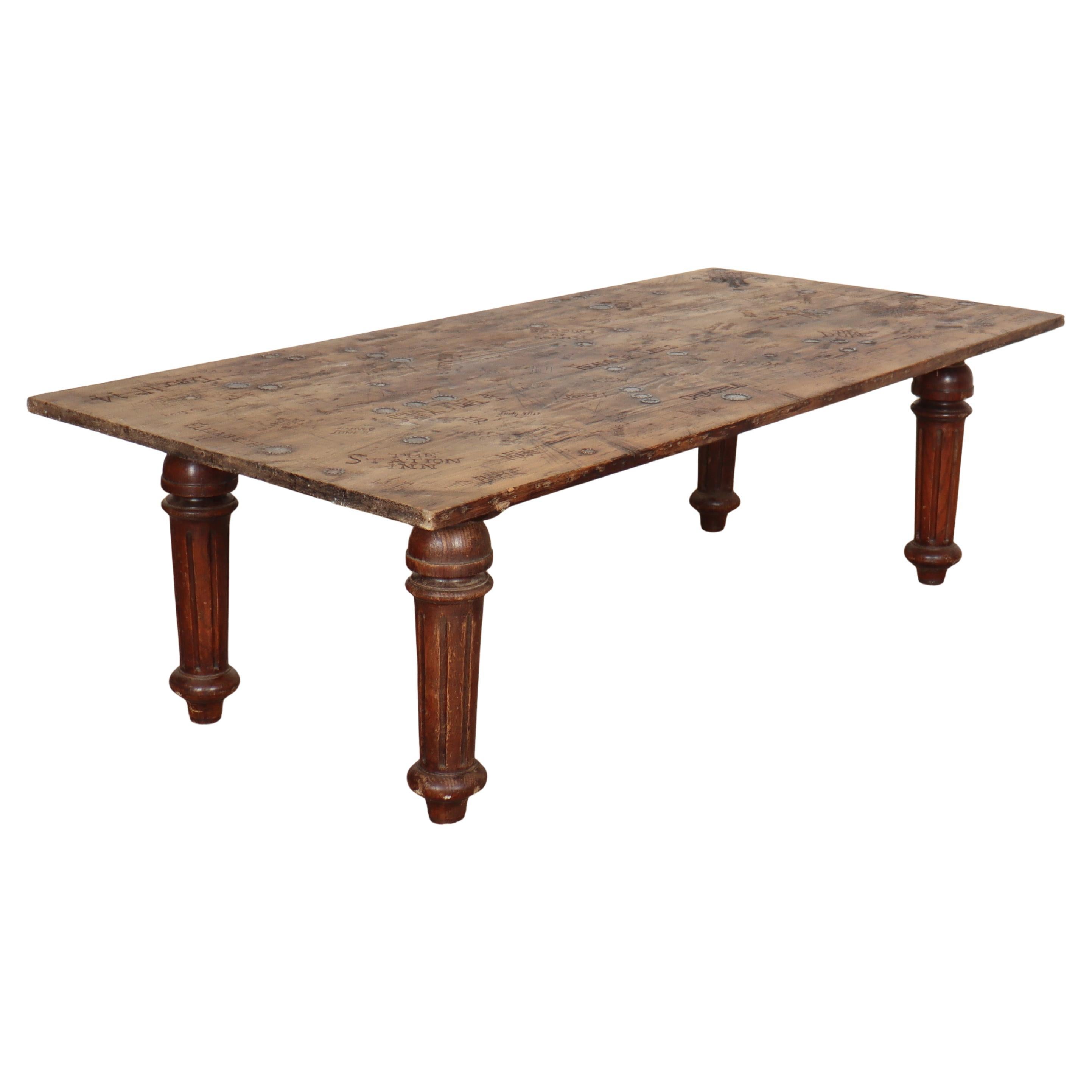 Quirky English Coffee Table For Sale