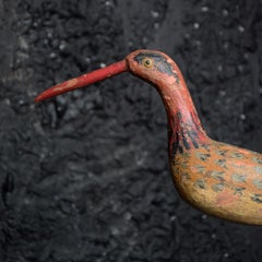 Quirky Folk Art English Bird Figure