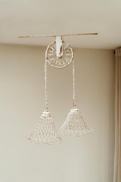 Quirky French Iron Chandelier