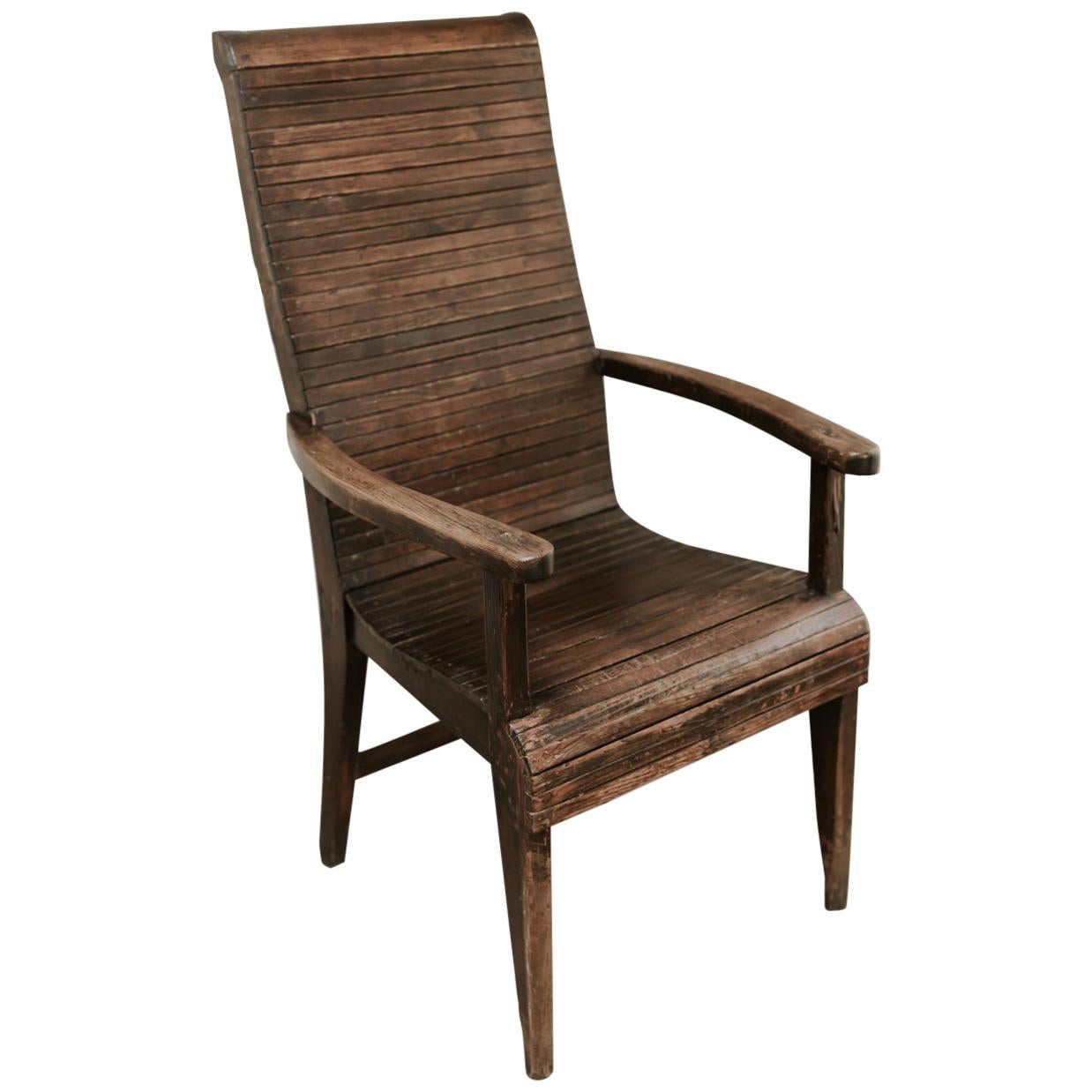 Quirky Highback Wooden Chair