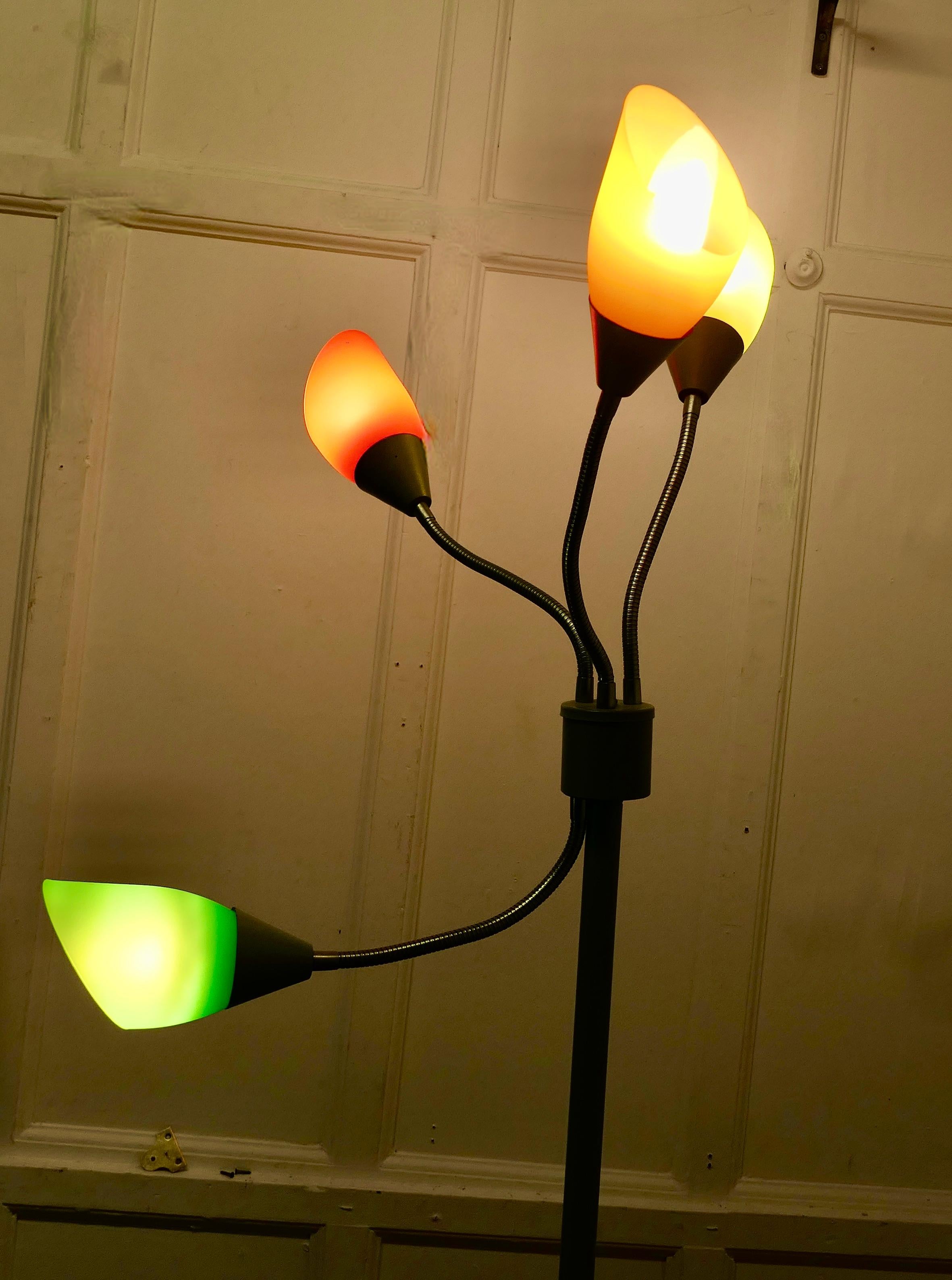 Mid-Century Modern Quirky Mid Century French 3 Dimensional Sputnik Floor Lamp.   Medusa, a Classic