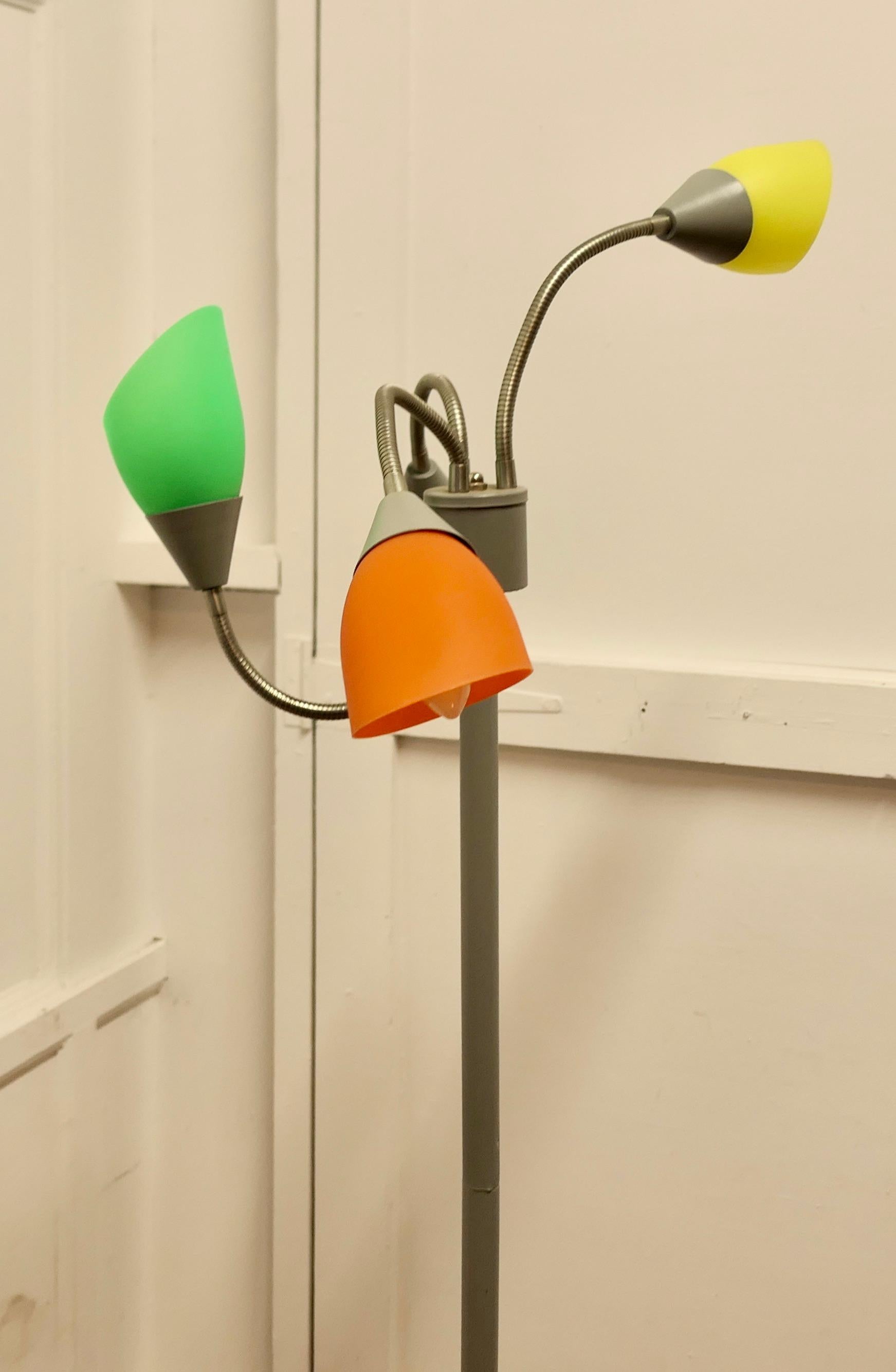 20th Century Quirky Mid Century French 3 Dimensional Sputnik Floor Lamp.   Medusa, a Classic