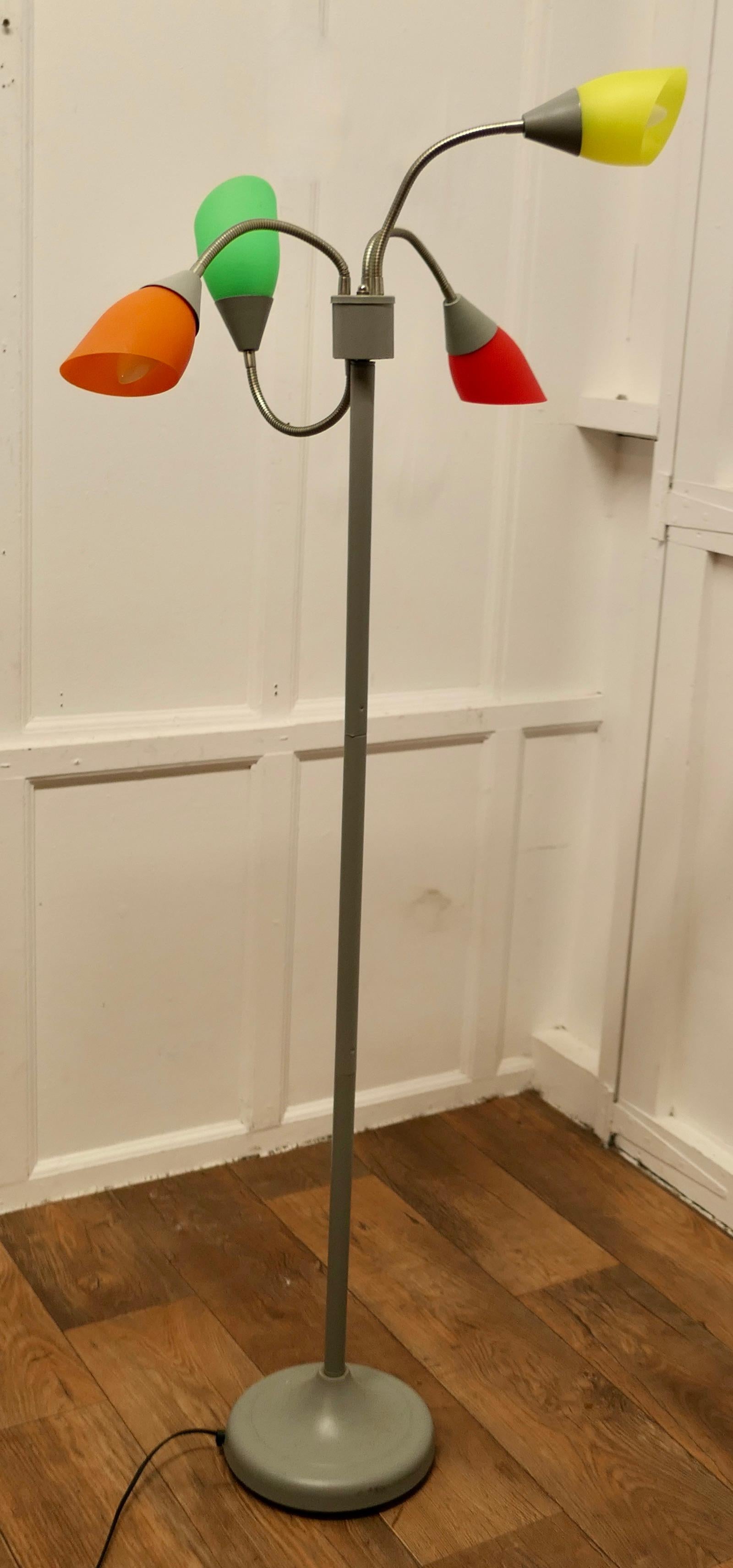 Quirky Mid Century French 3 Dimensional Sputnik Floor Lamp.   Medusa, a Classic 1