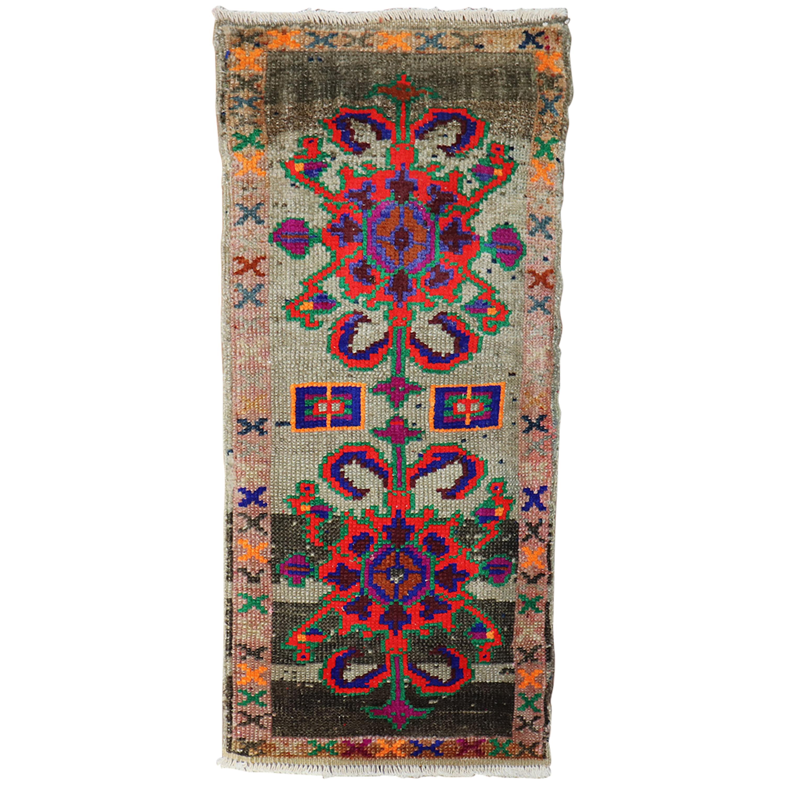 Quirky Mini Turkish Mat Rug For Sale