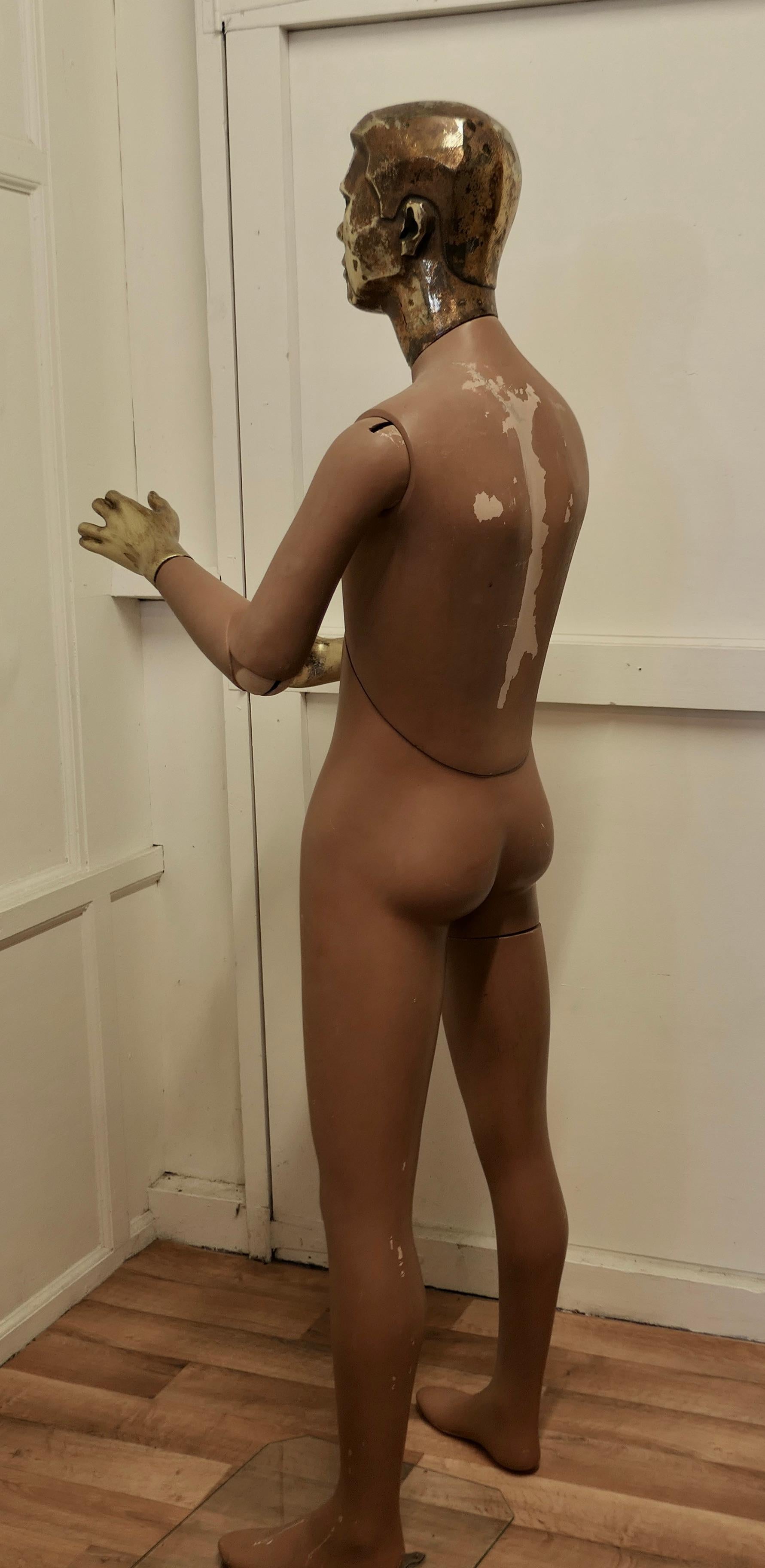 Quirky Offbeat Vintage Male Shop Mannequin For Sale 5