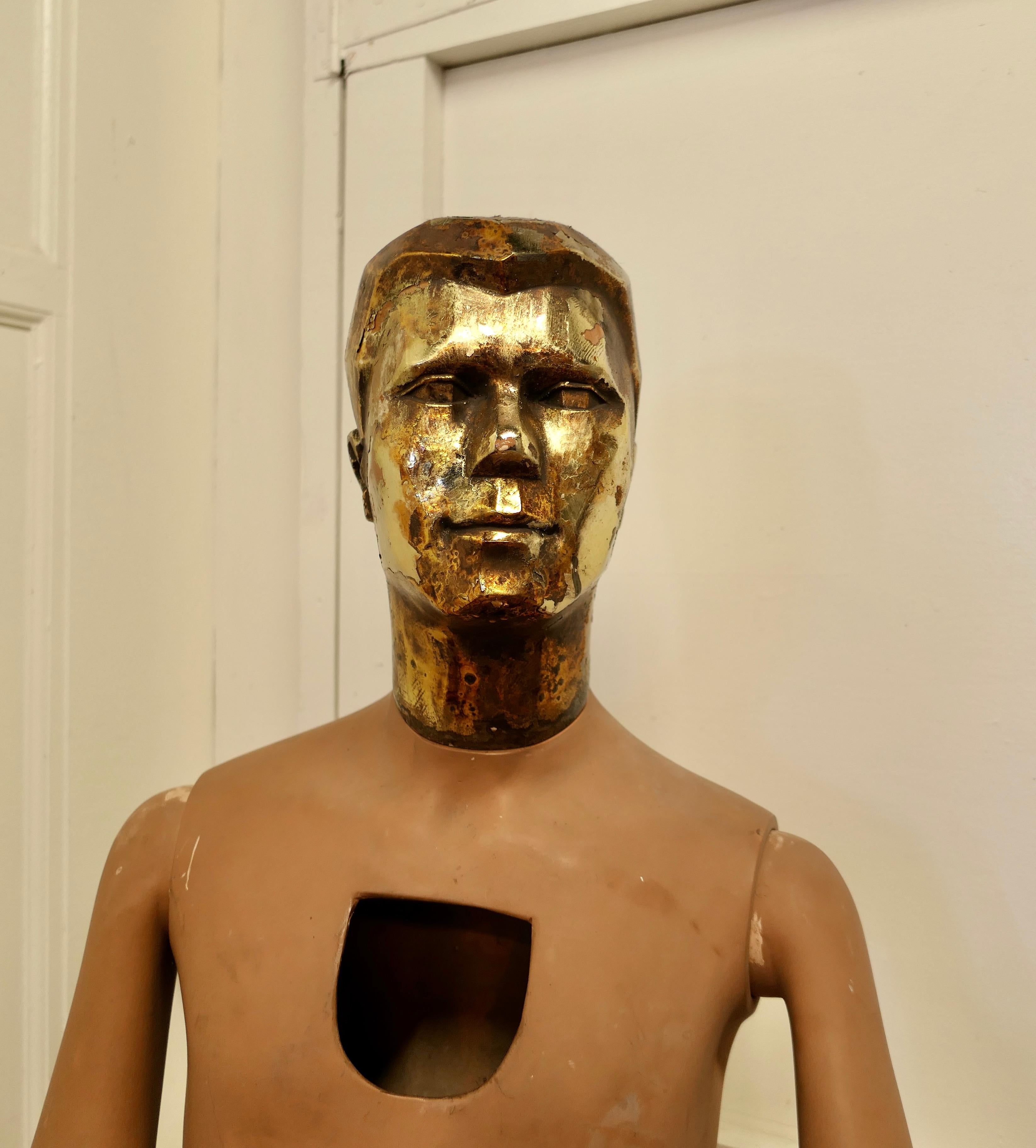 20th Century Quirky Offbeat Vintage Male Shop Mannequin For Sale