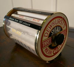 Quirky Retro Sylko Counter Top Cotton Reel Display Case Cabinet