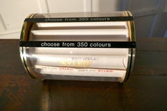 Quirky Retro Sylko Counter Top Cotton Reel Display Case Cabinet