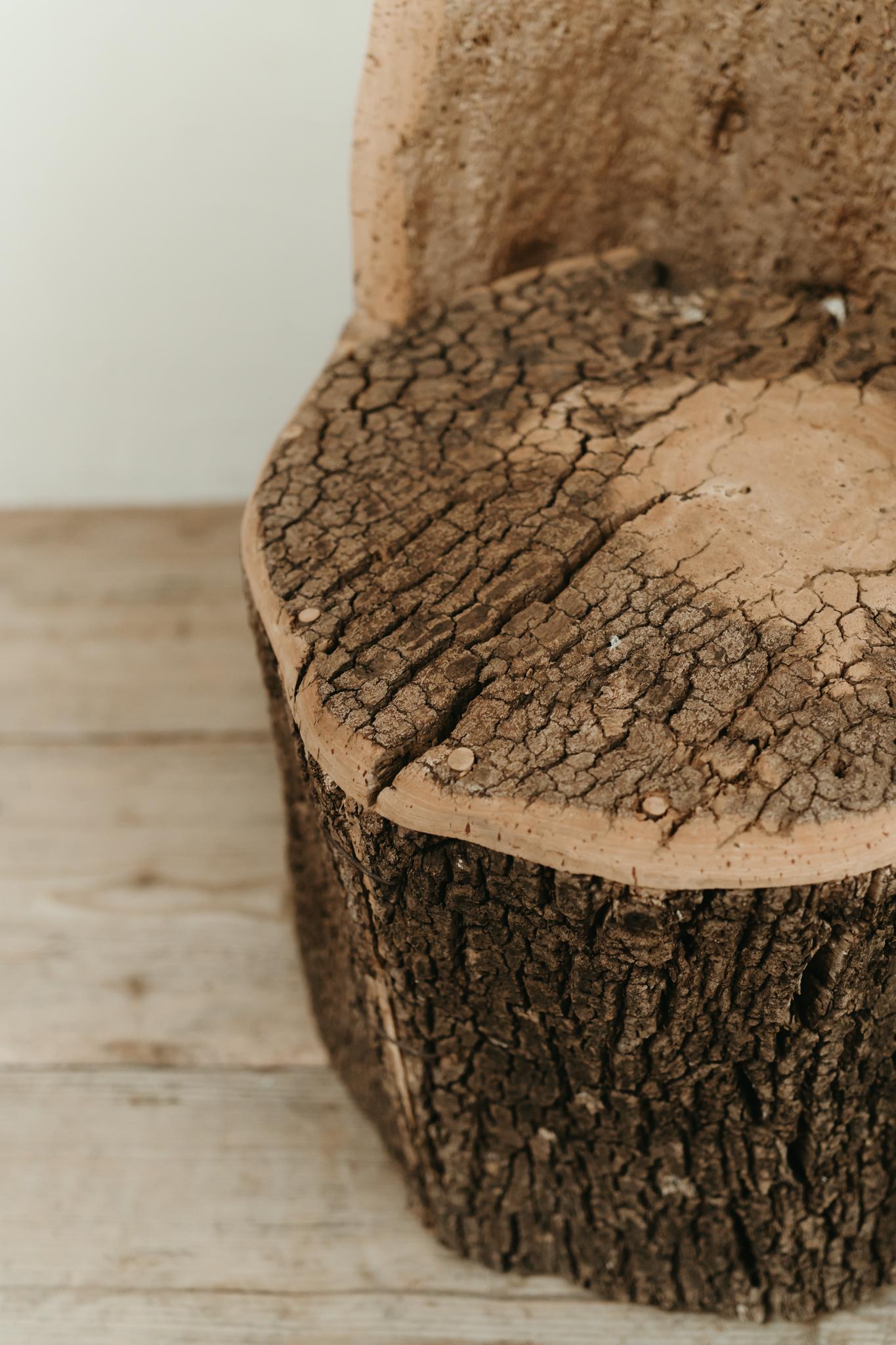 skurriler spanischer Stuhl aus Kork OAK ... im Zustand „Gut“ im Angebot in Brecht, BE