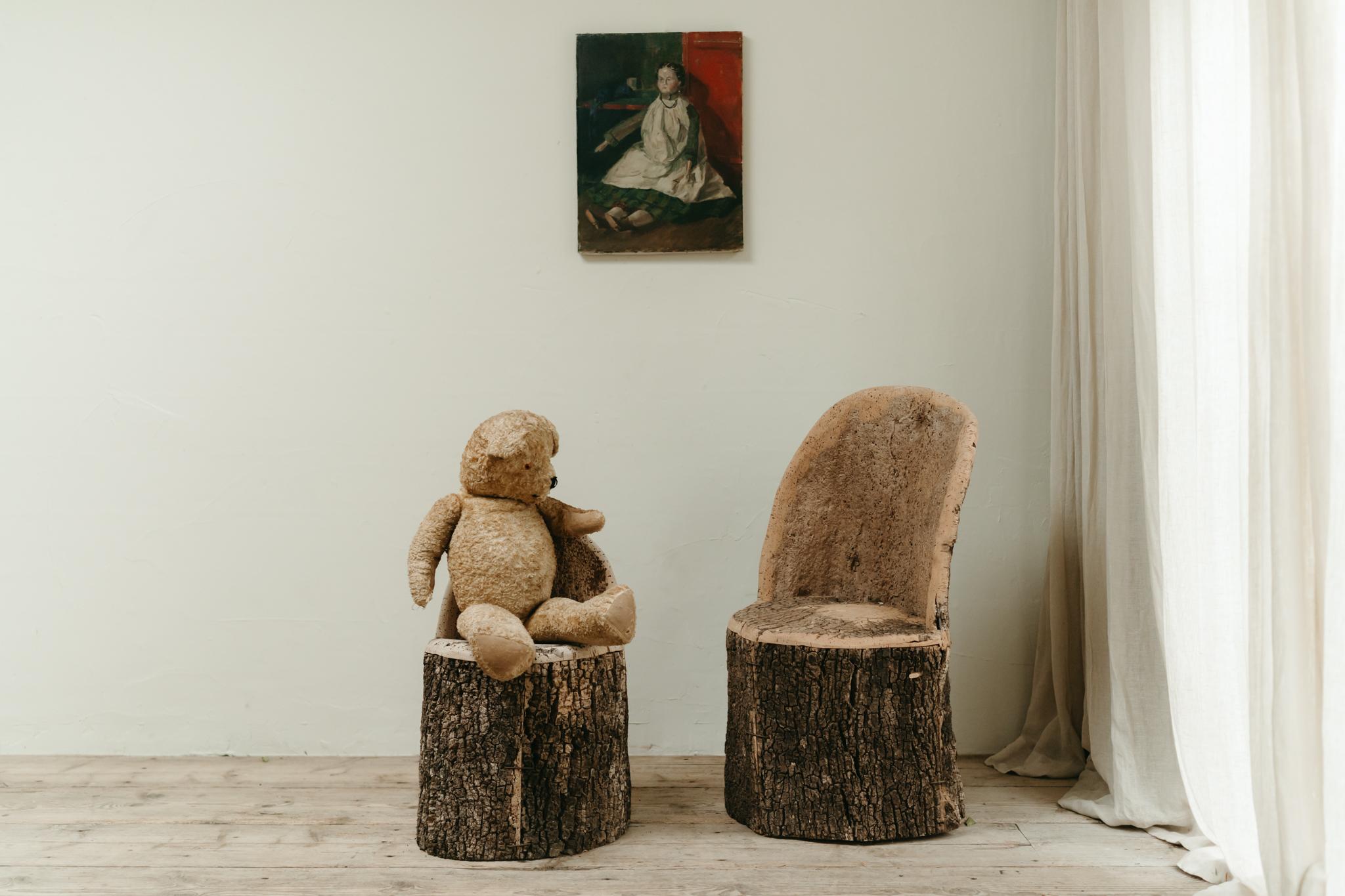skurriler spanischer Stuhl aus Kork OAK ... im Angebot 4