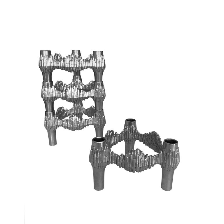 Quist Präsente 'Variomaster' 1960s Brutalist Stackable Candle Holders