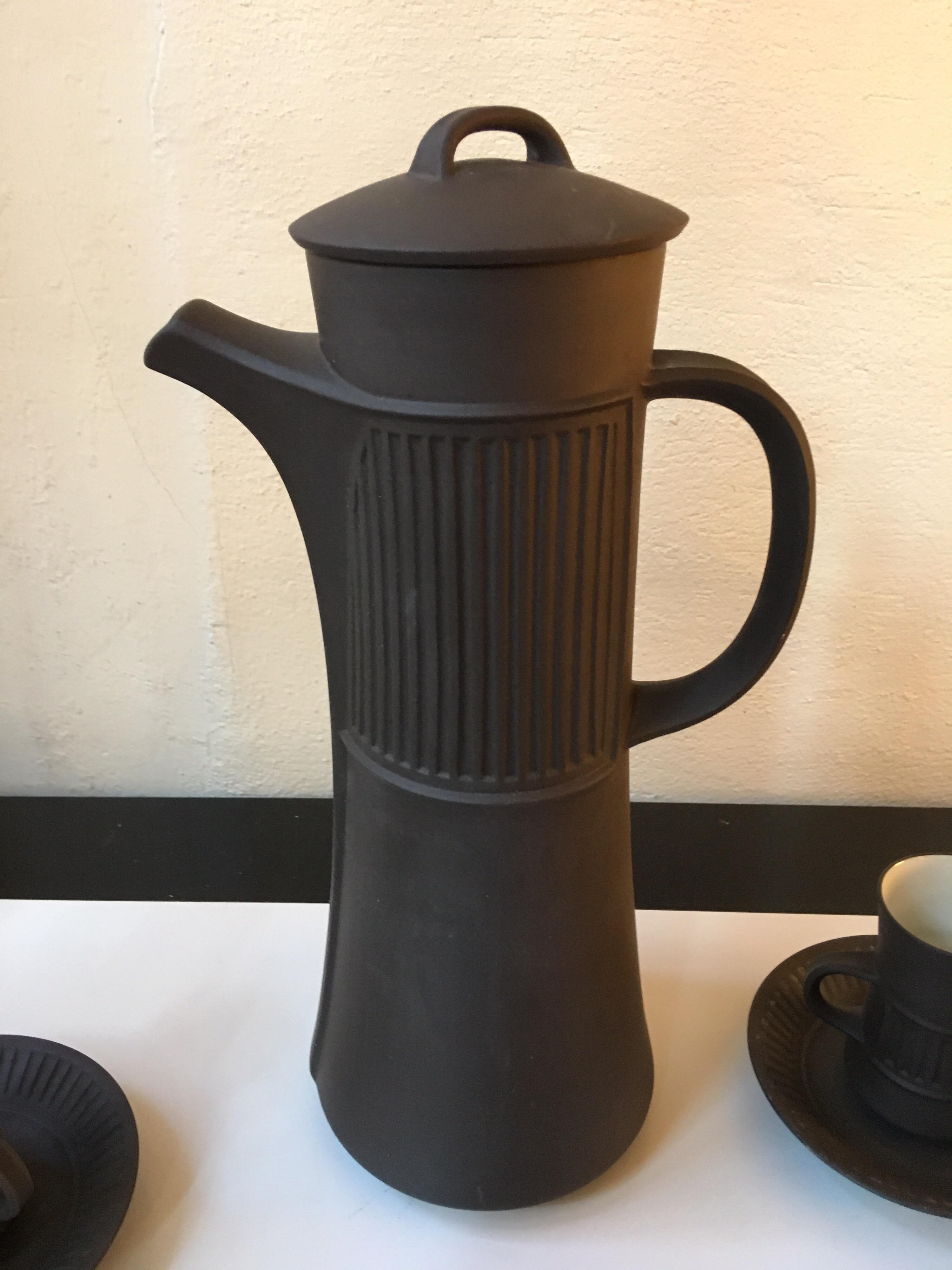 Mid-Century Modern Quistgaard for Dansk Flamestone Coffee/ Espresso Set