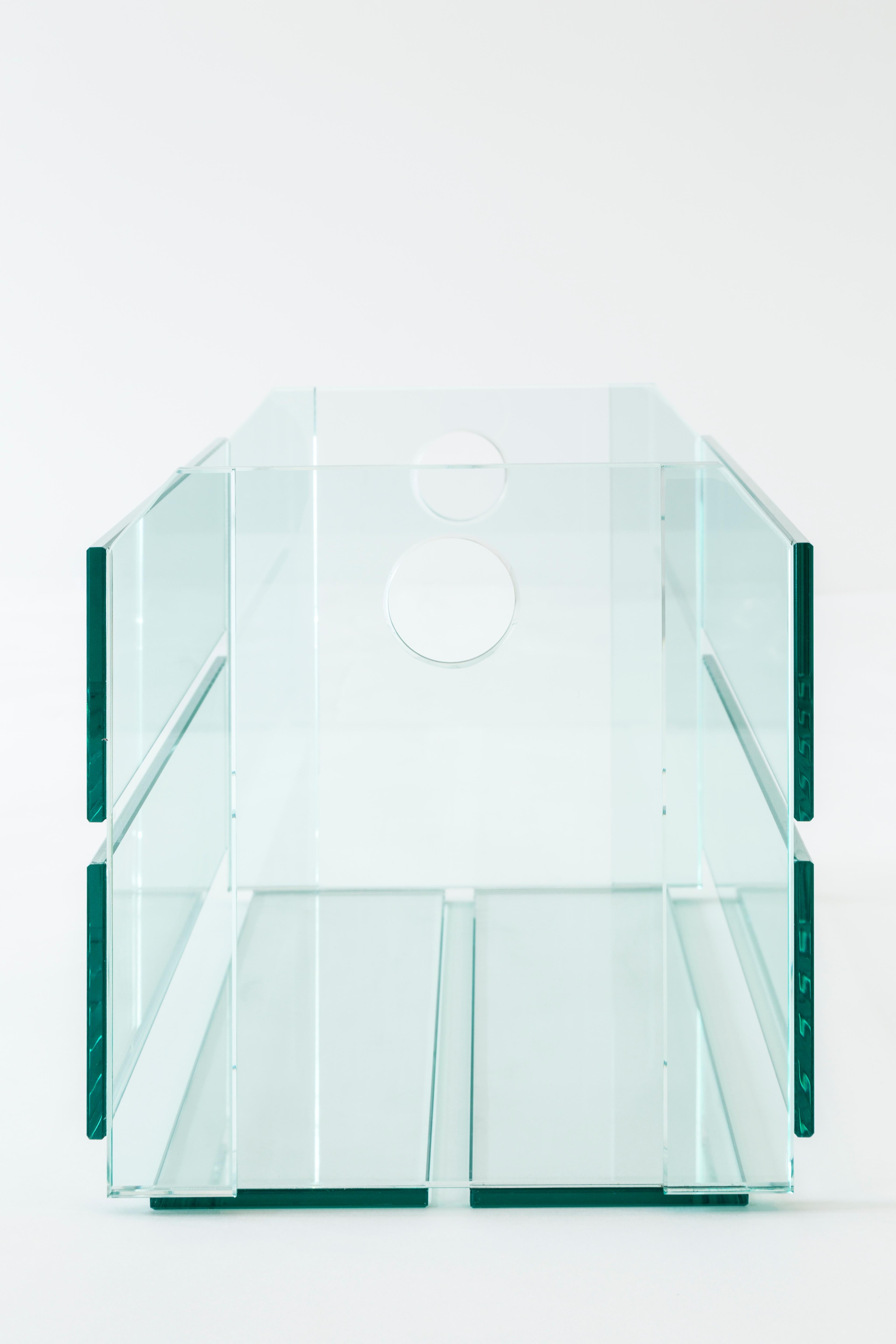 Contemporary Quitandeira, Traditional Fruit Box in Glass, by Tiago Curioni For Sale