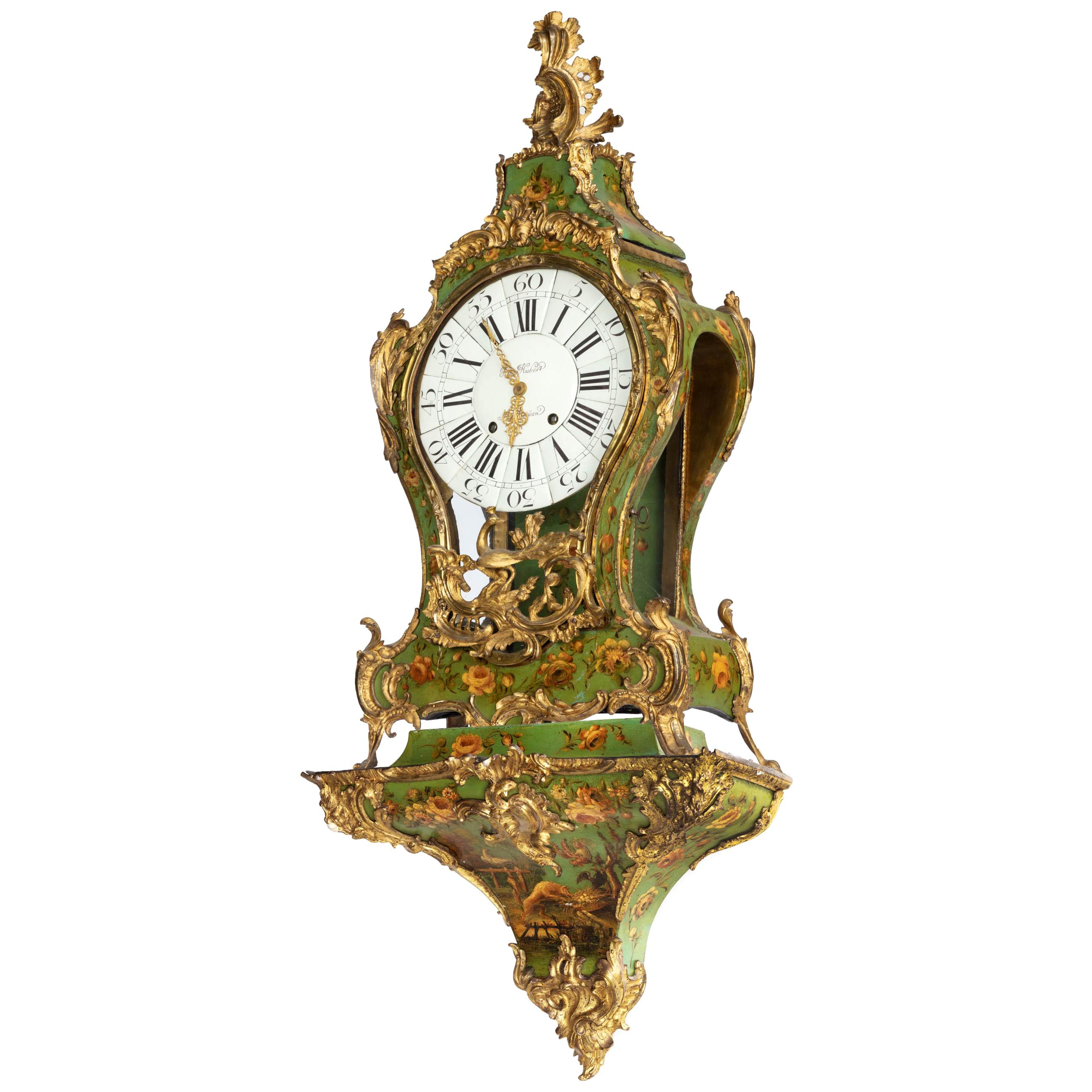 Quite Exceptional 18th Century Cartel Clock by Jean Hubert
