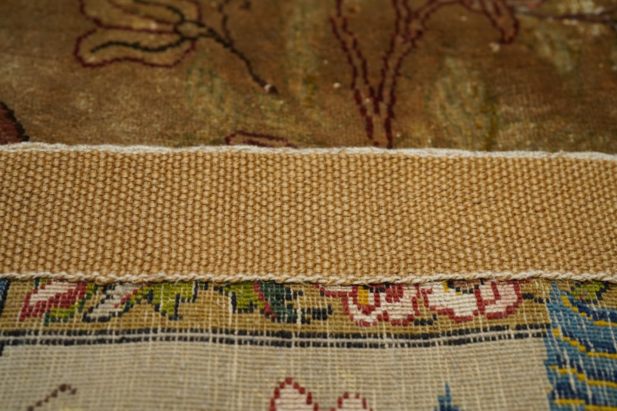 Äußerst feiner persischer Teheran-Teppich aus Wolle und Seide 4'4'' x 7'4'' im Angebot 6