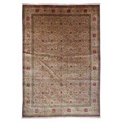 Extremely Fine Persian Silk Qum Rug 6'6'' x 9'5''