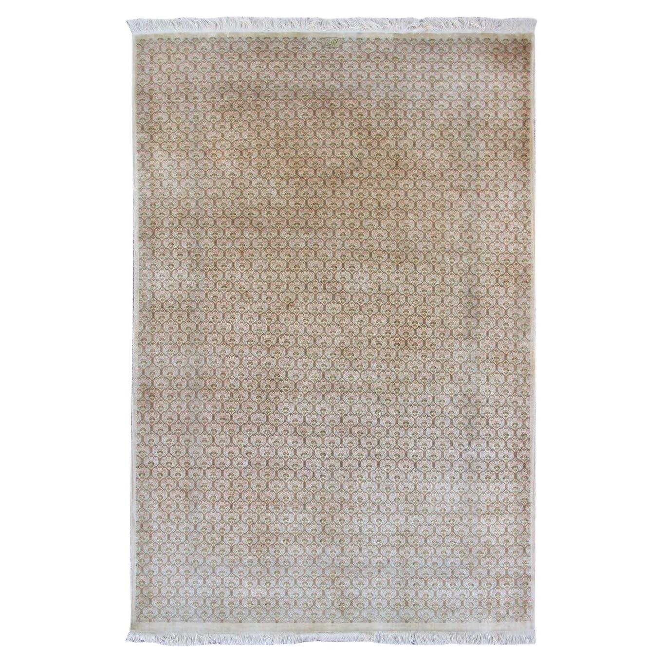 Qum Silk Rug, Late 20th Century
