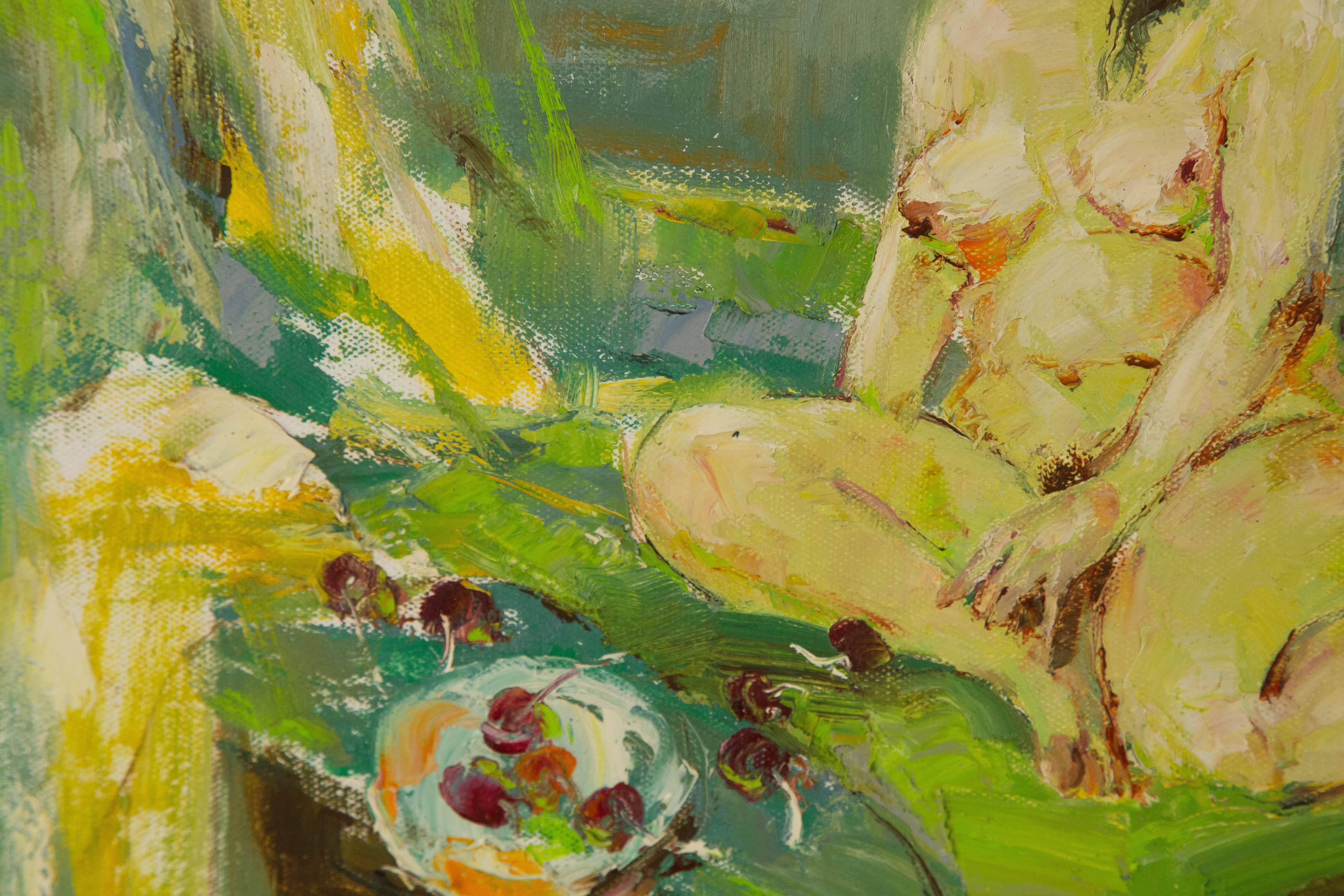 Qun Song Portrait Original Oil On Canvas 