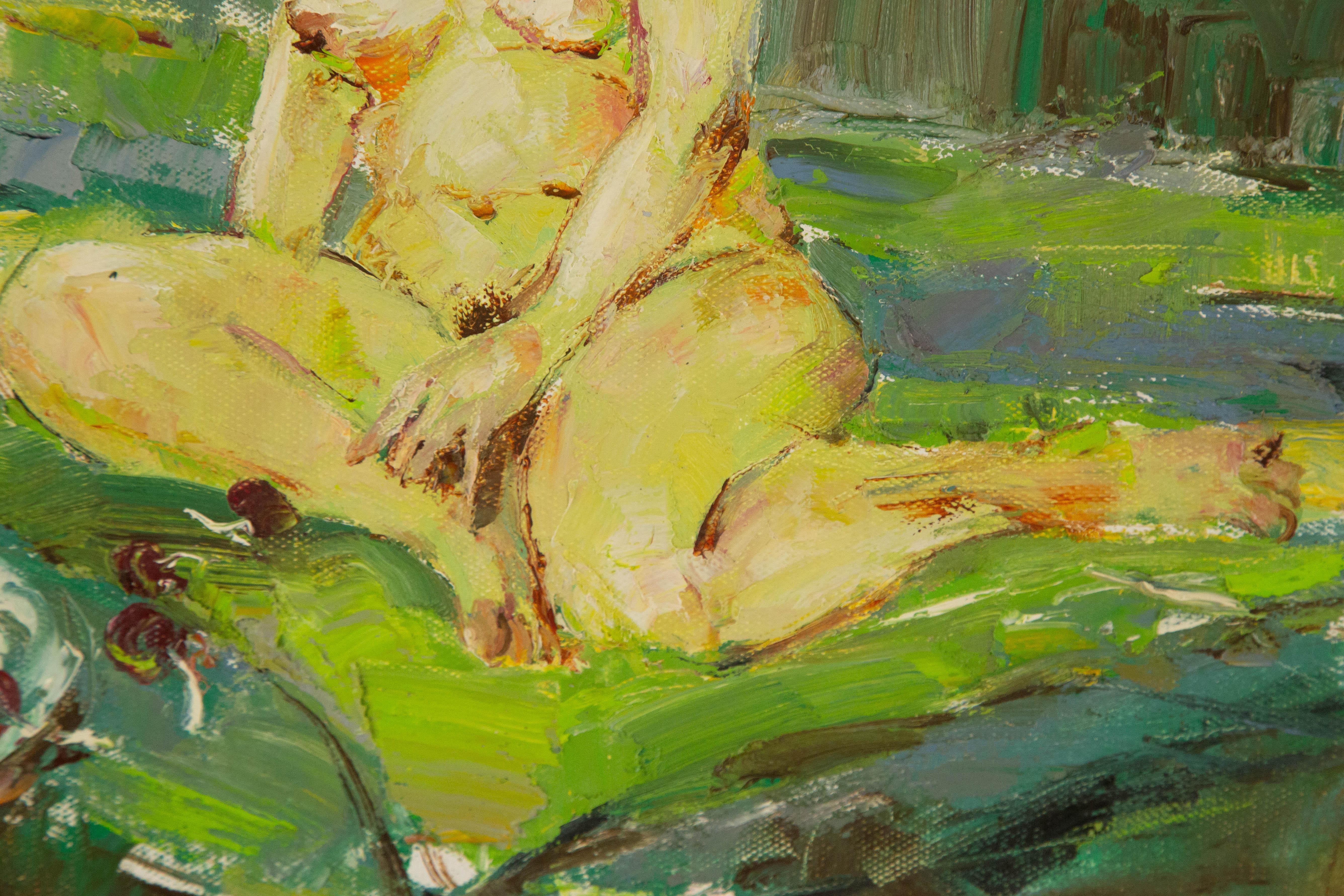 Qun Song Portrait Original Oil On Canvas 