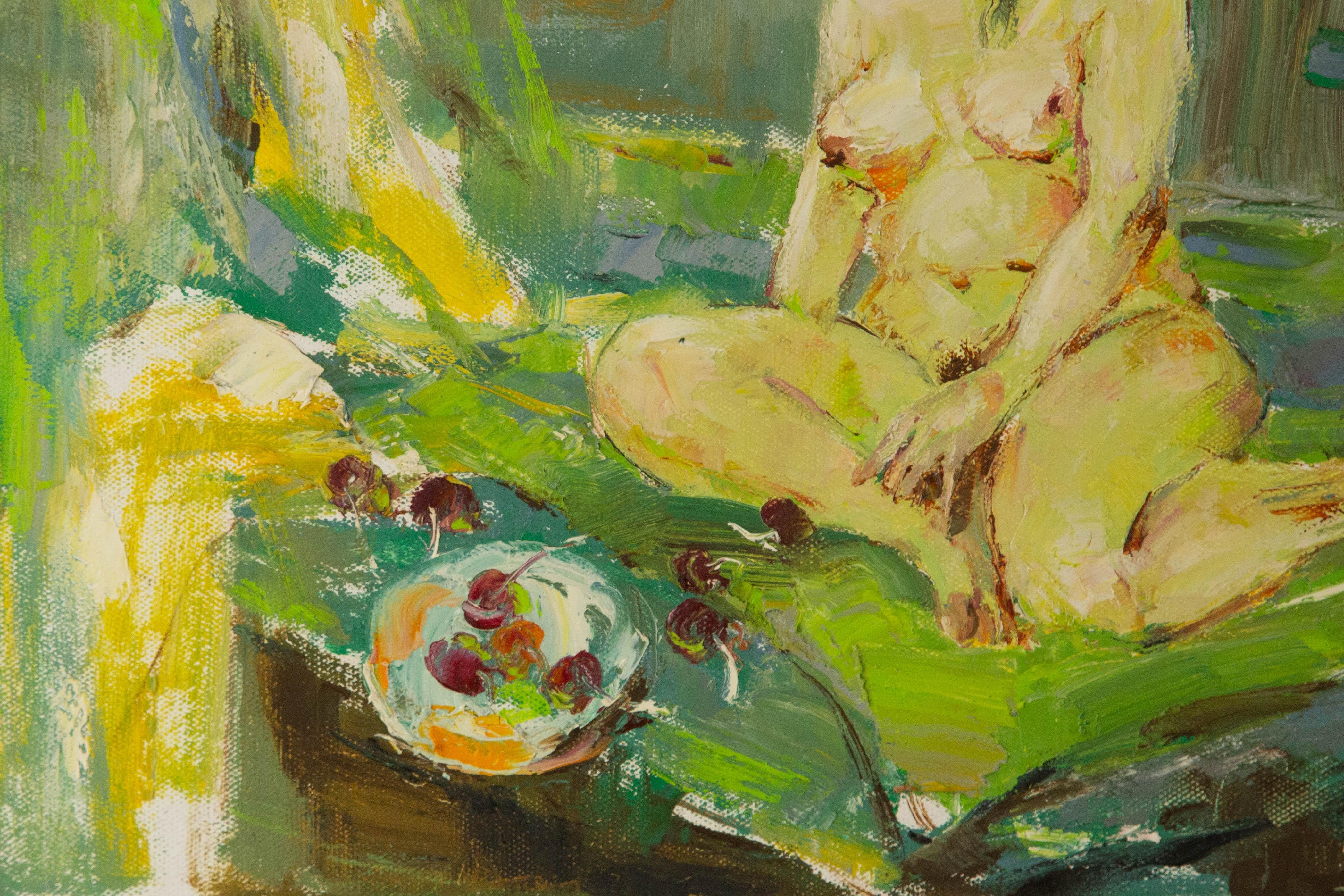 Qun Song Portrait Original Oil On Canvas 
