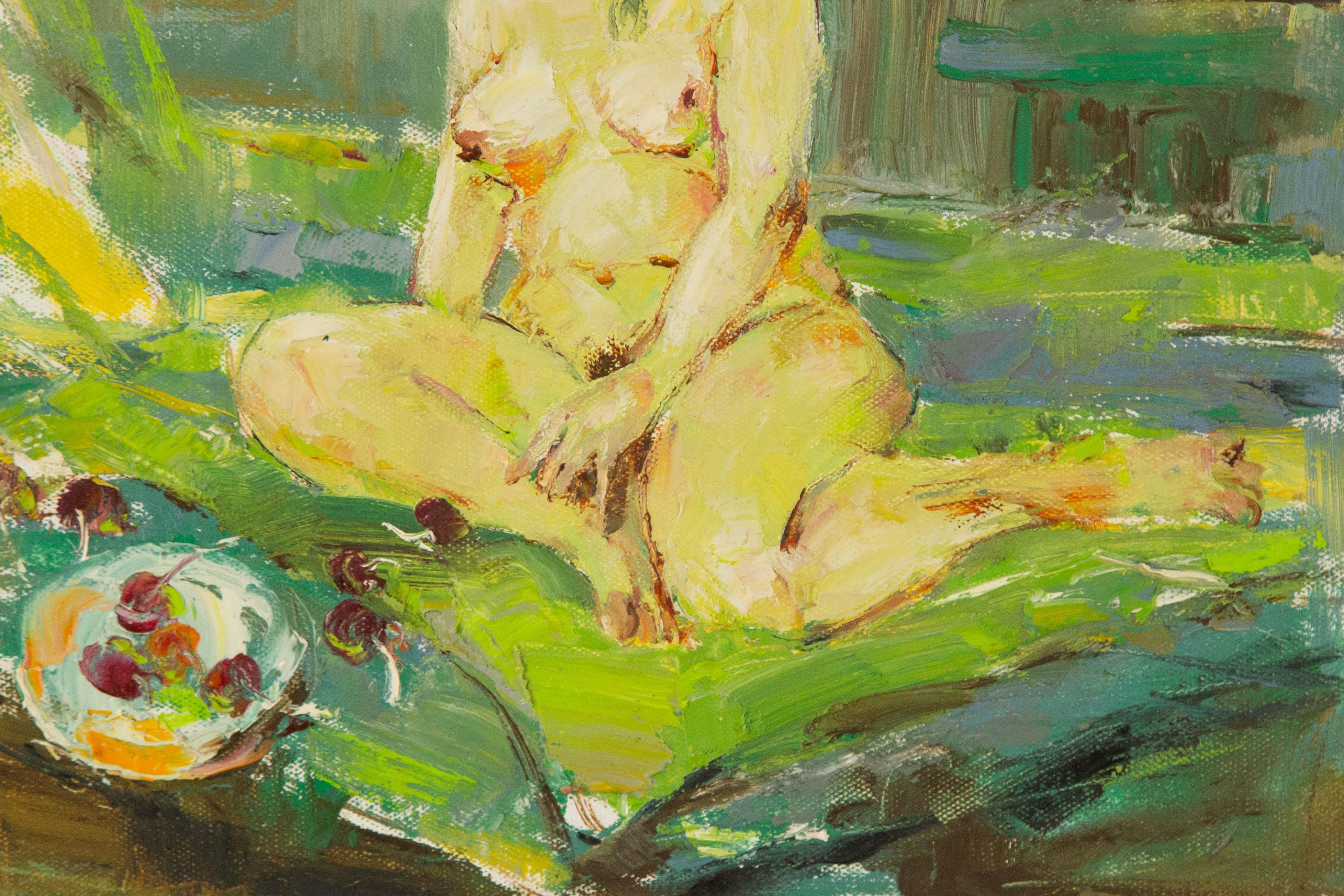 Qun Song Portrait Original Oil On Canvas 