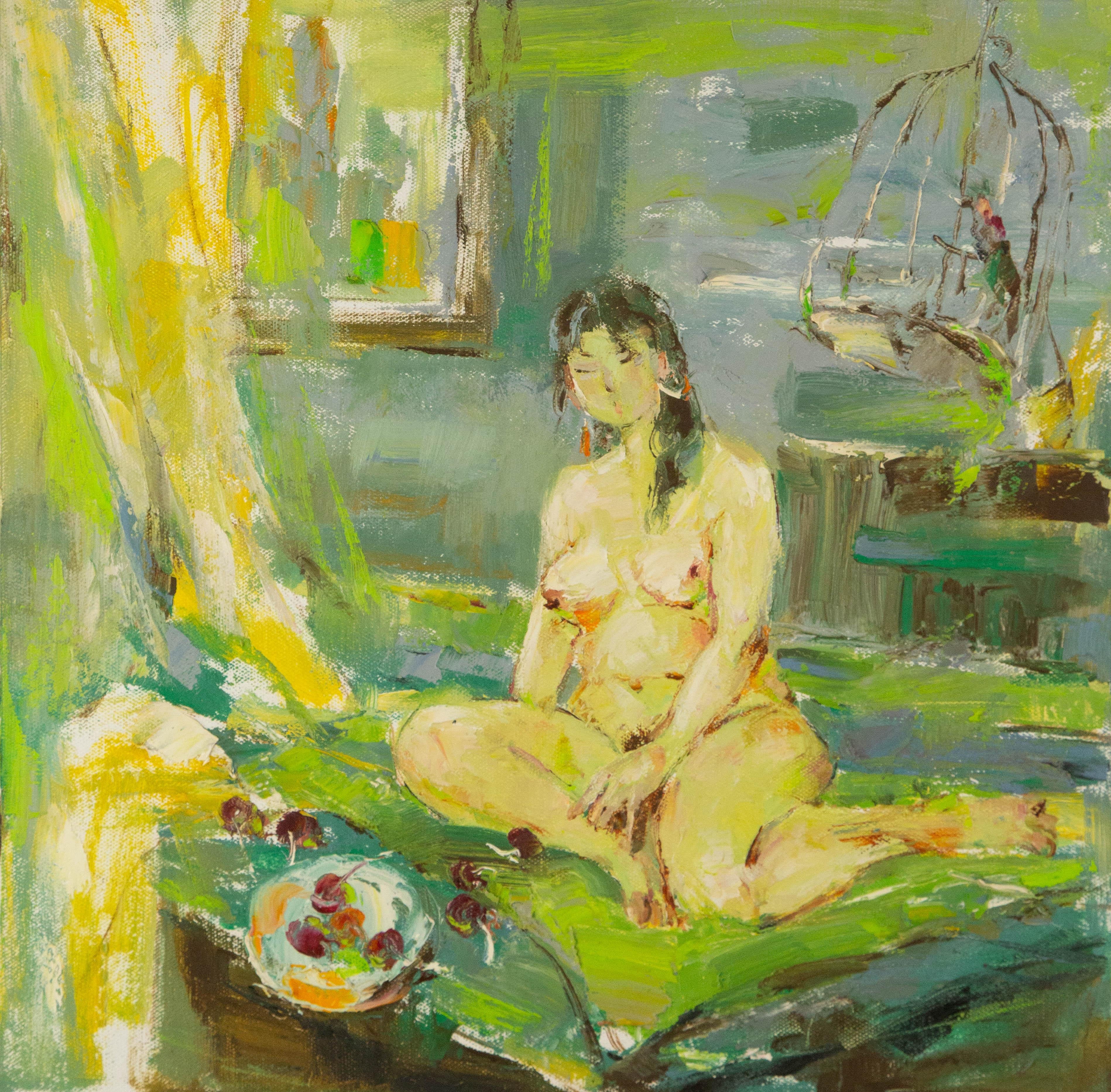 Qun Song Portrait Original Oil On Canvas "Body II"