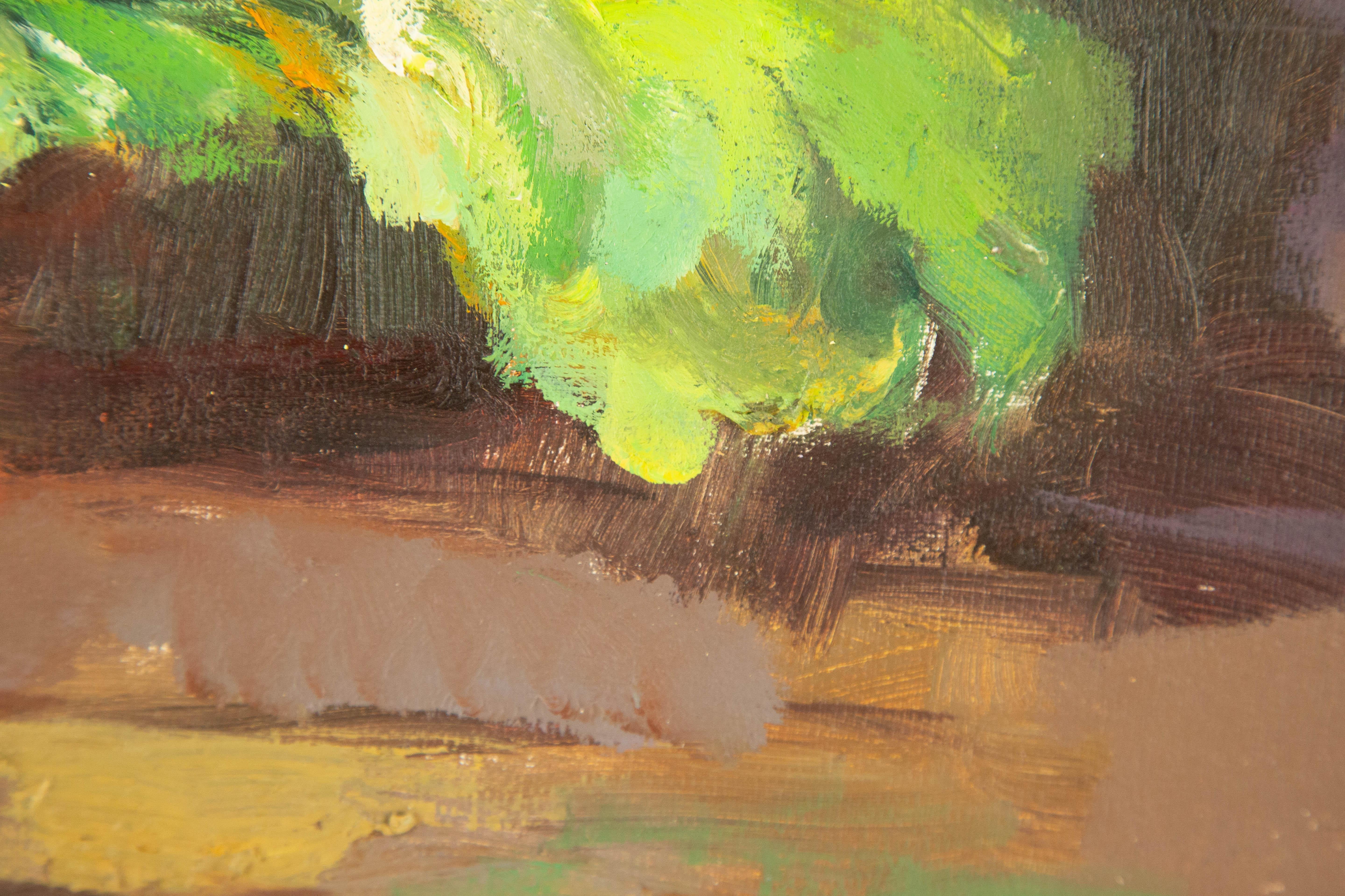 Qun-Stillleben, Original, Ölgemälde auf Leinwand, „Cabbage And Wealth“ im Angebot 7