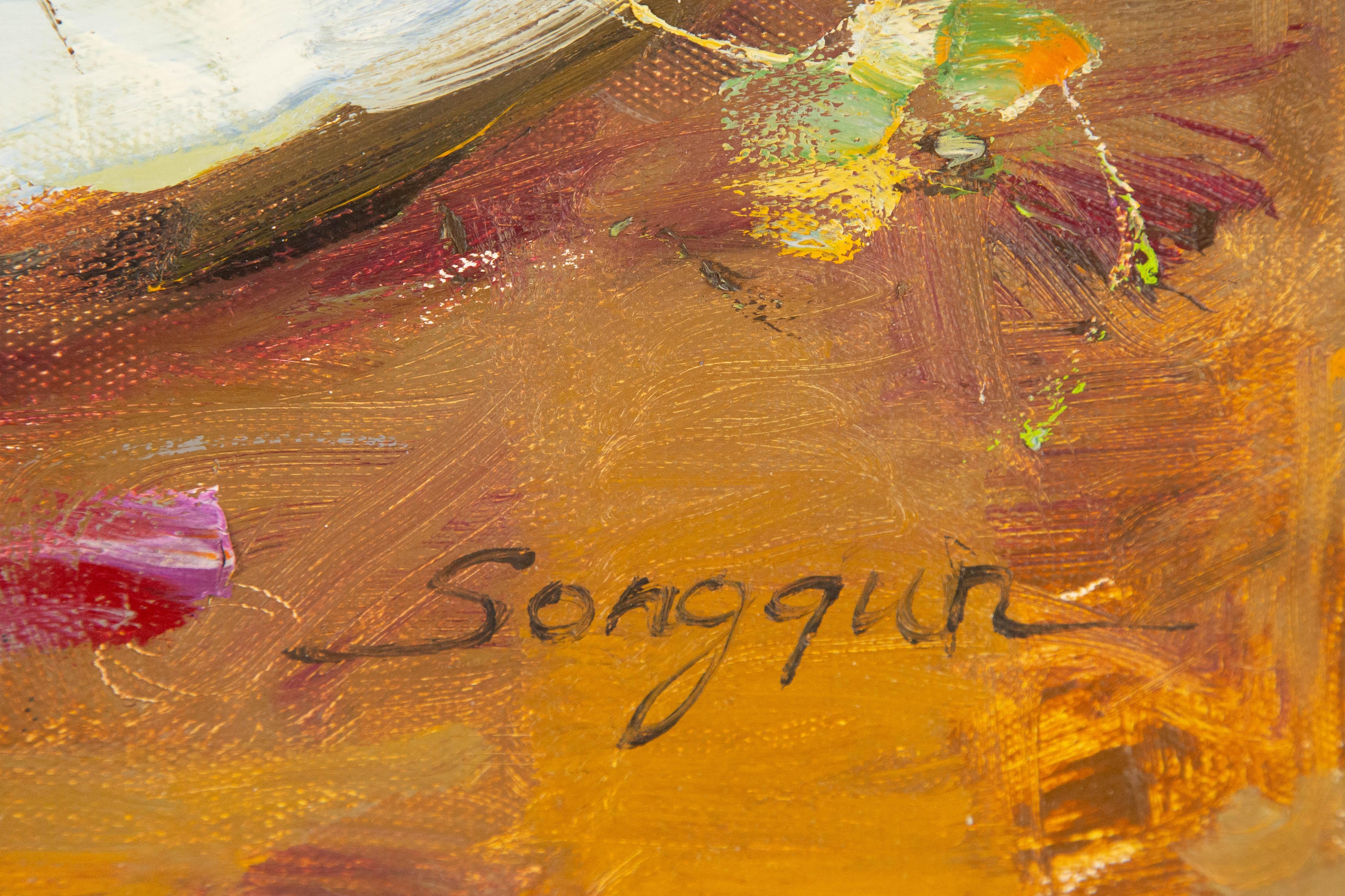 Qun Song Stillleben Original Öl auf Leinwand „Some Cherries“ im Angebot 7