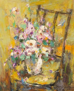 Huile sur toile originale florale « Flower Whisper » (Flower Whisper)
