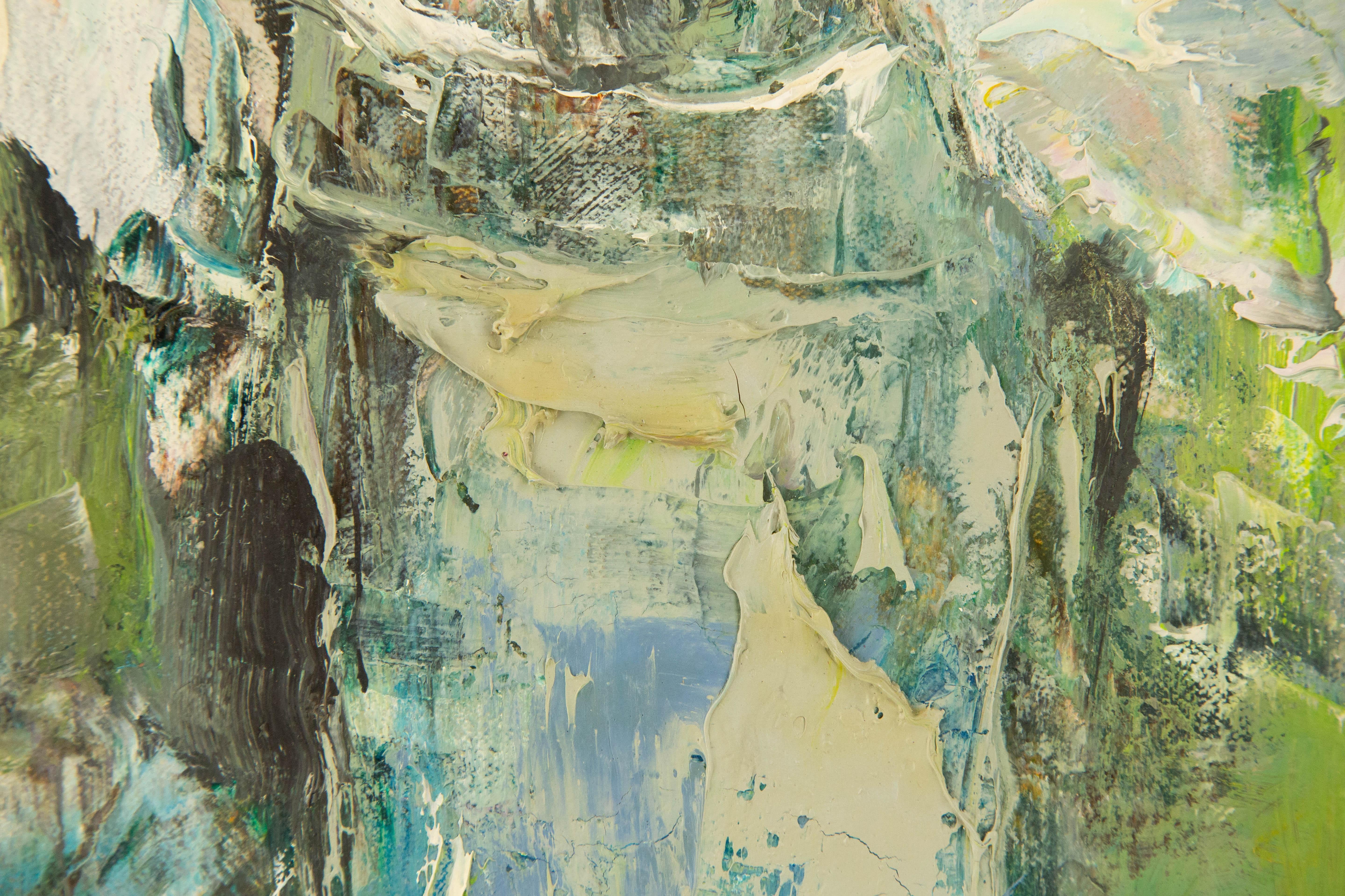 Qun Song Floral Original Oil On Canvas 