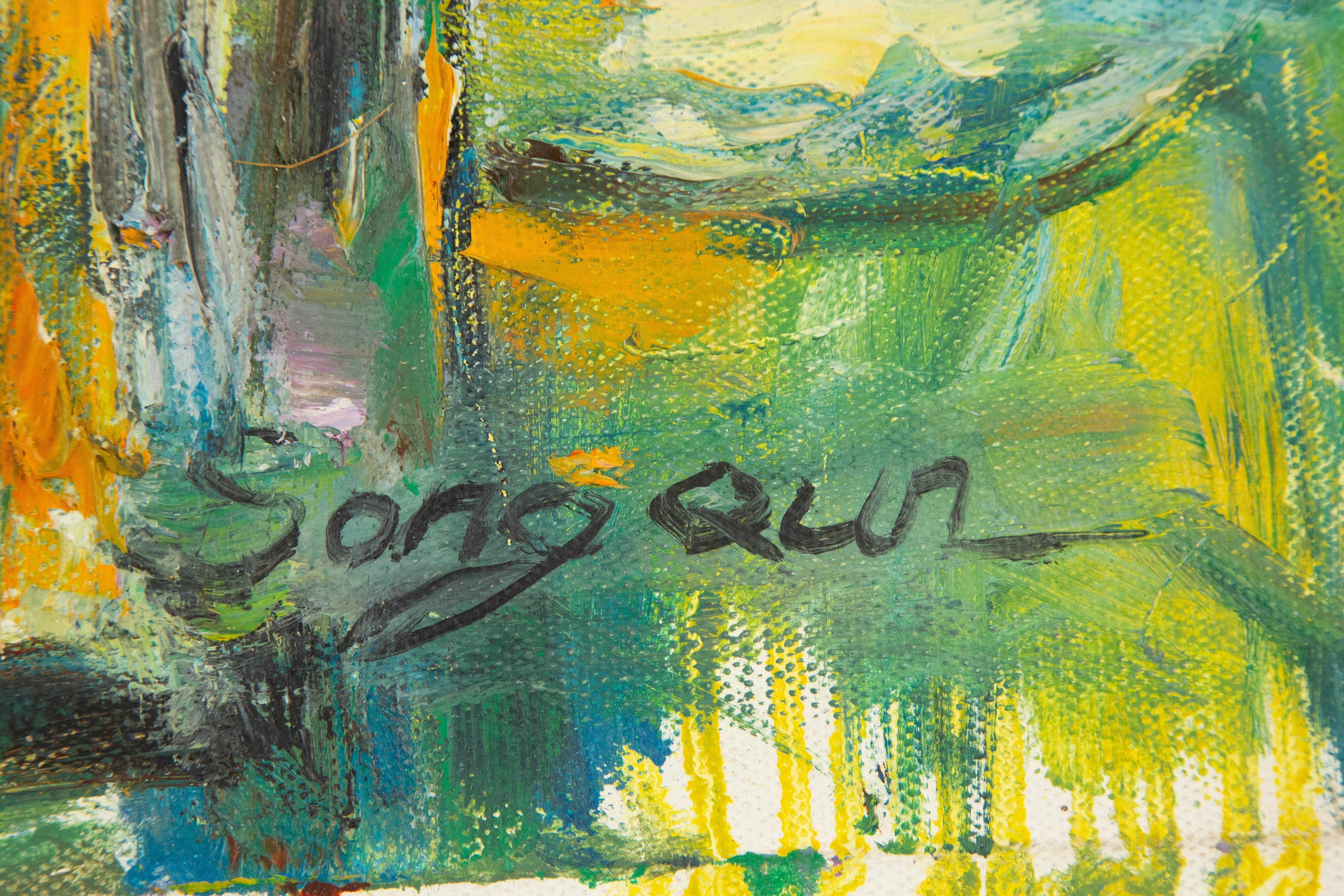 Qun Song Impressionist Original Oil On Canvas 