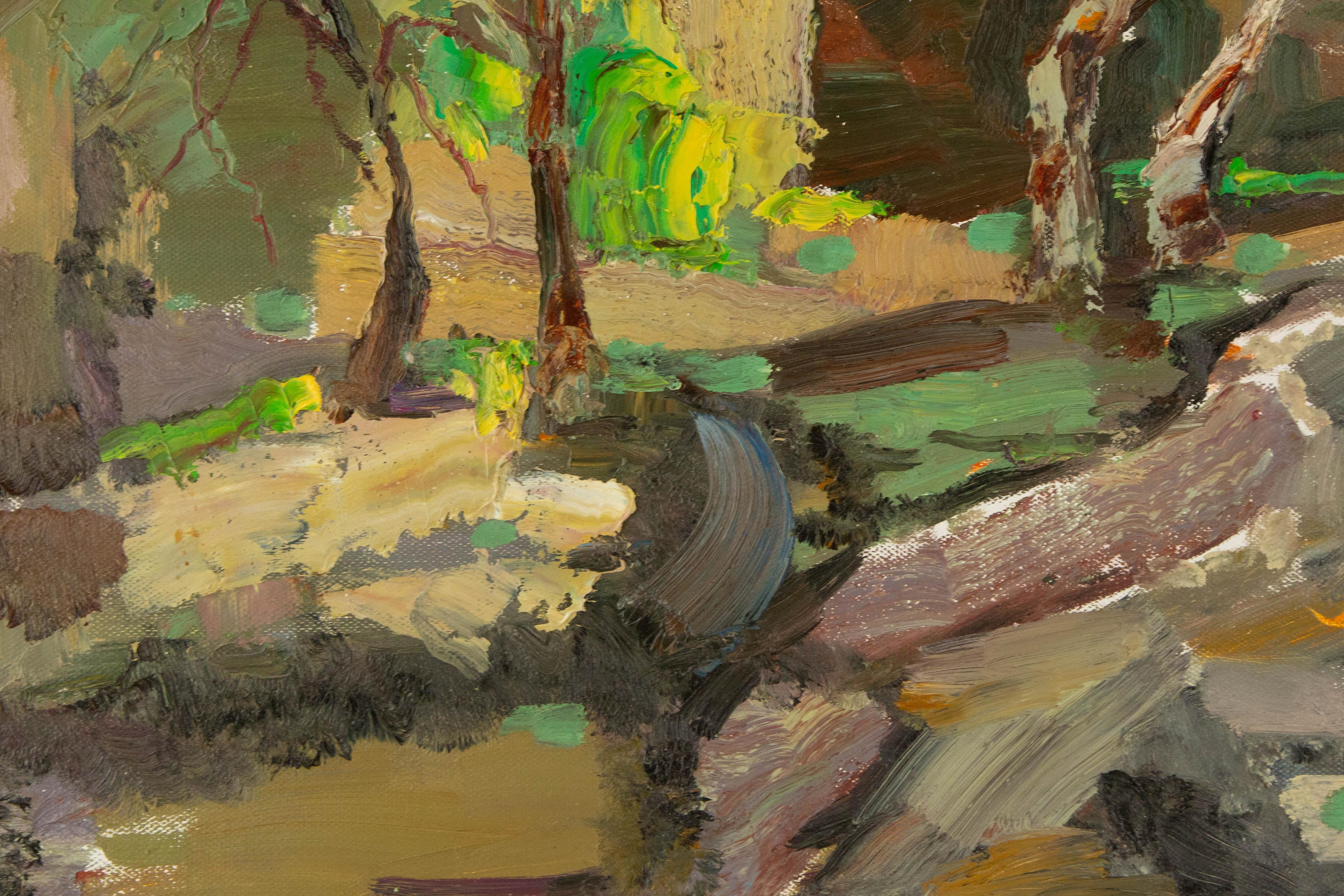 Qun Song Impressionist Original Oil On Canvas 
