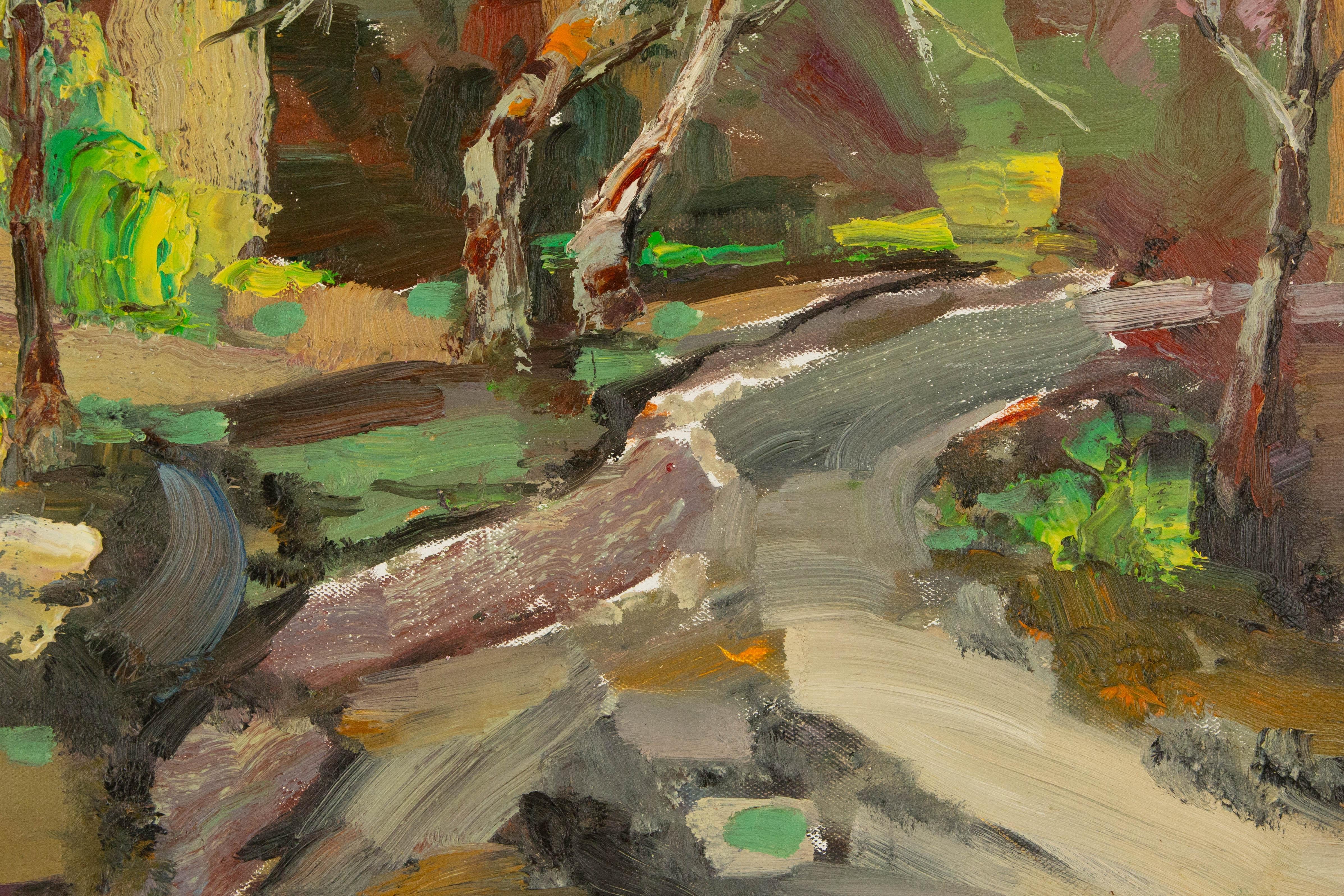 Qun Song Impressionist Original Oil On Canvas 