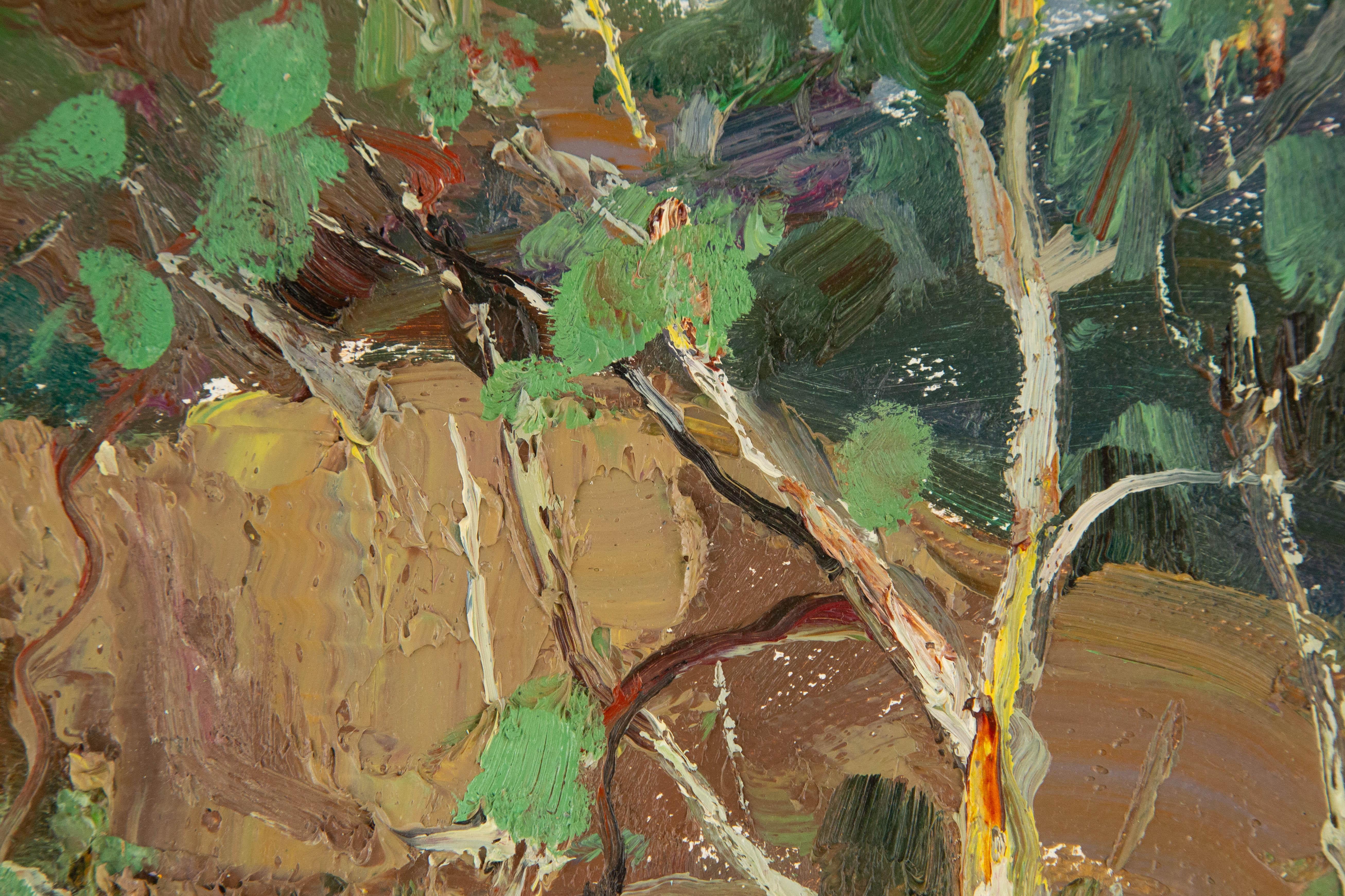 Qun Song Impressionist Original Oil On Canvas 