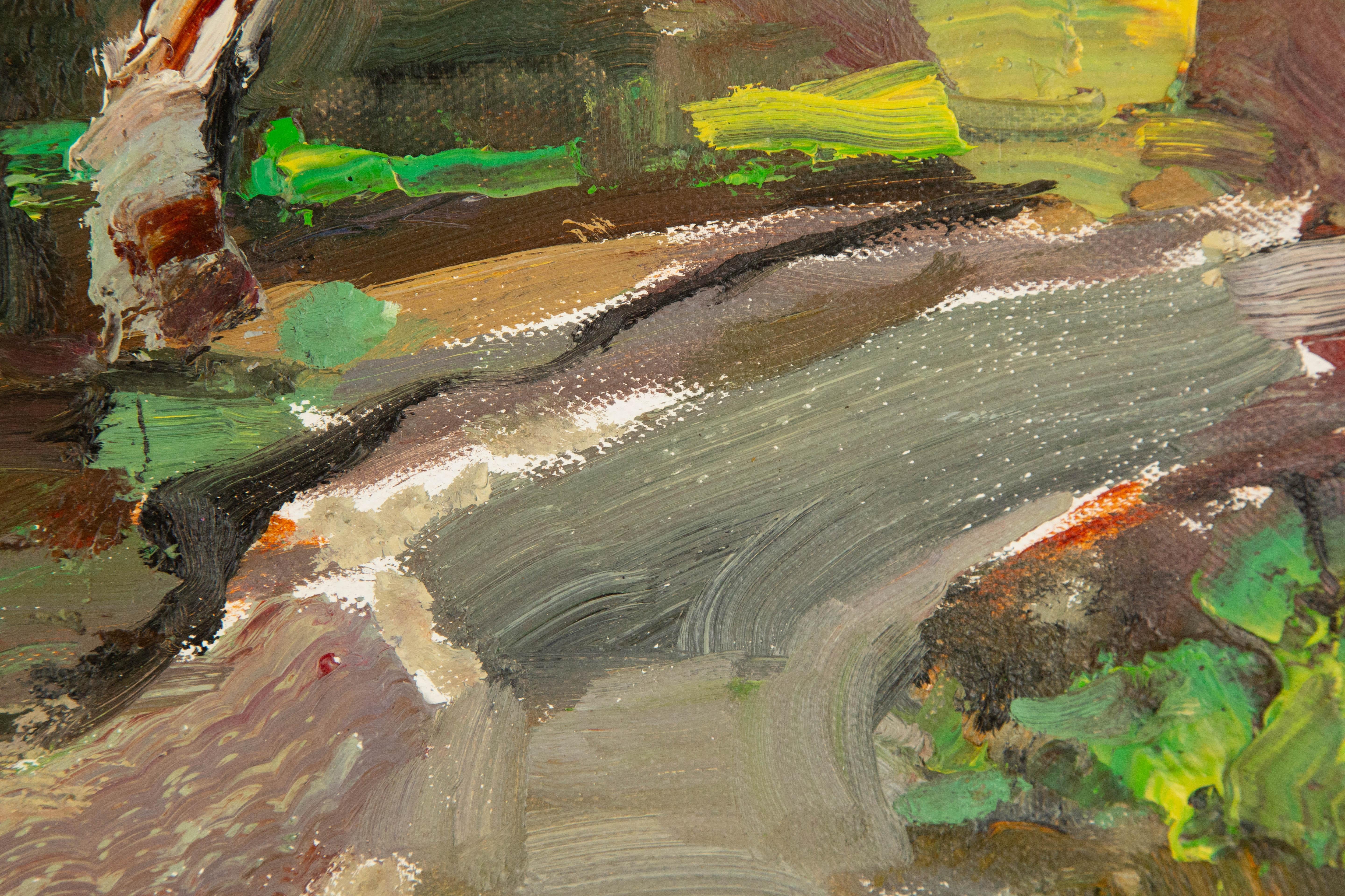 Qun Song Impressionist Original Oil On Canvas 
