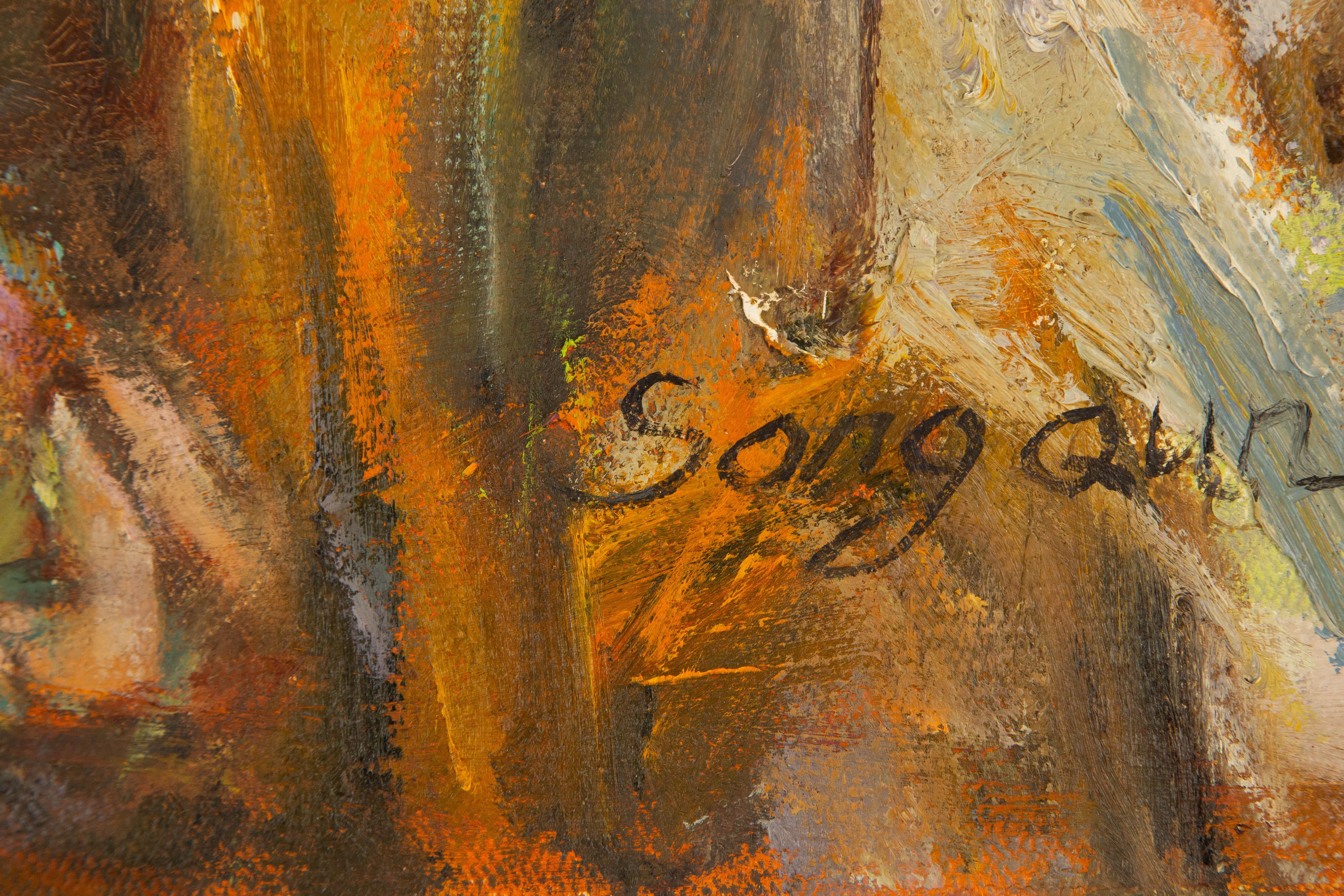 Ritratto di Qun Song Olio su tela originale 