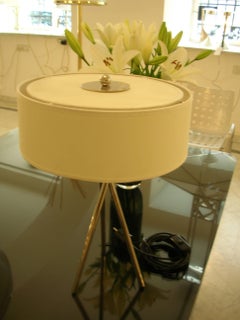 Quo Mini Cardboard and Brass Table Lamp, Diff. Colors Available