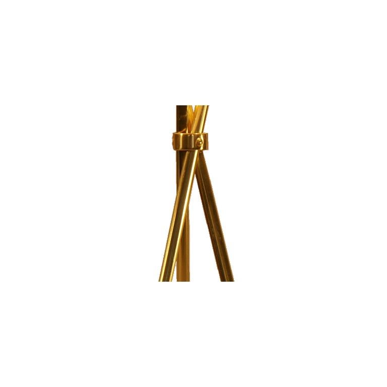 Austrian Quo Mini Cardboard and Brass Table Lamp, Diff. Colors Available For Sale