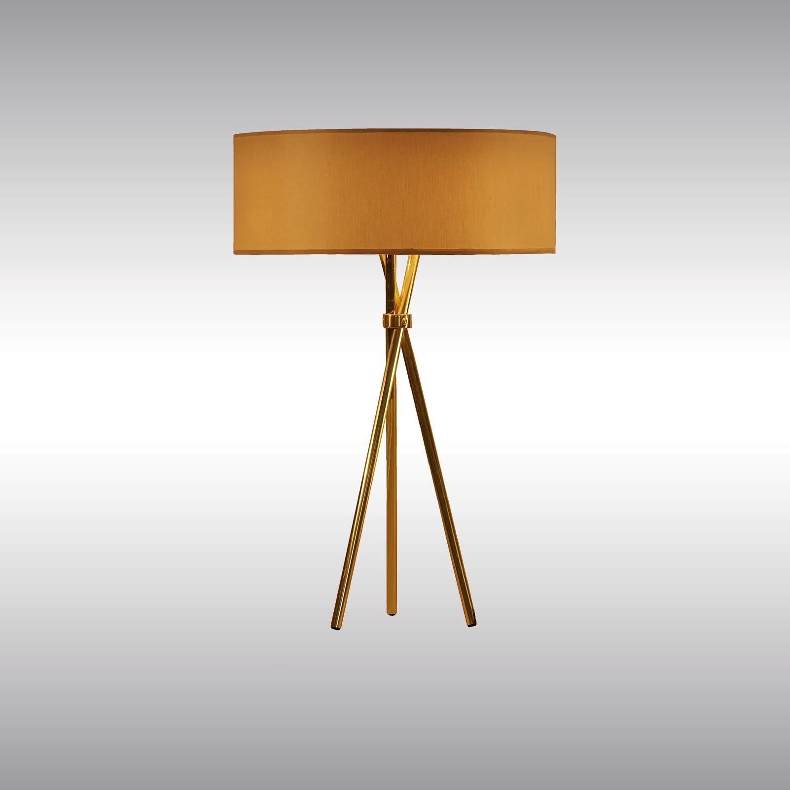 Hand-Crafted Quo Mini Cardboard and Brass Table Lamp, Diff. Colors Available For Sale