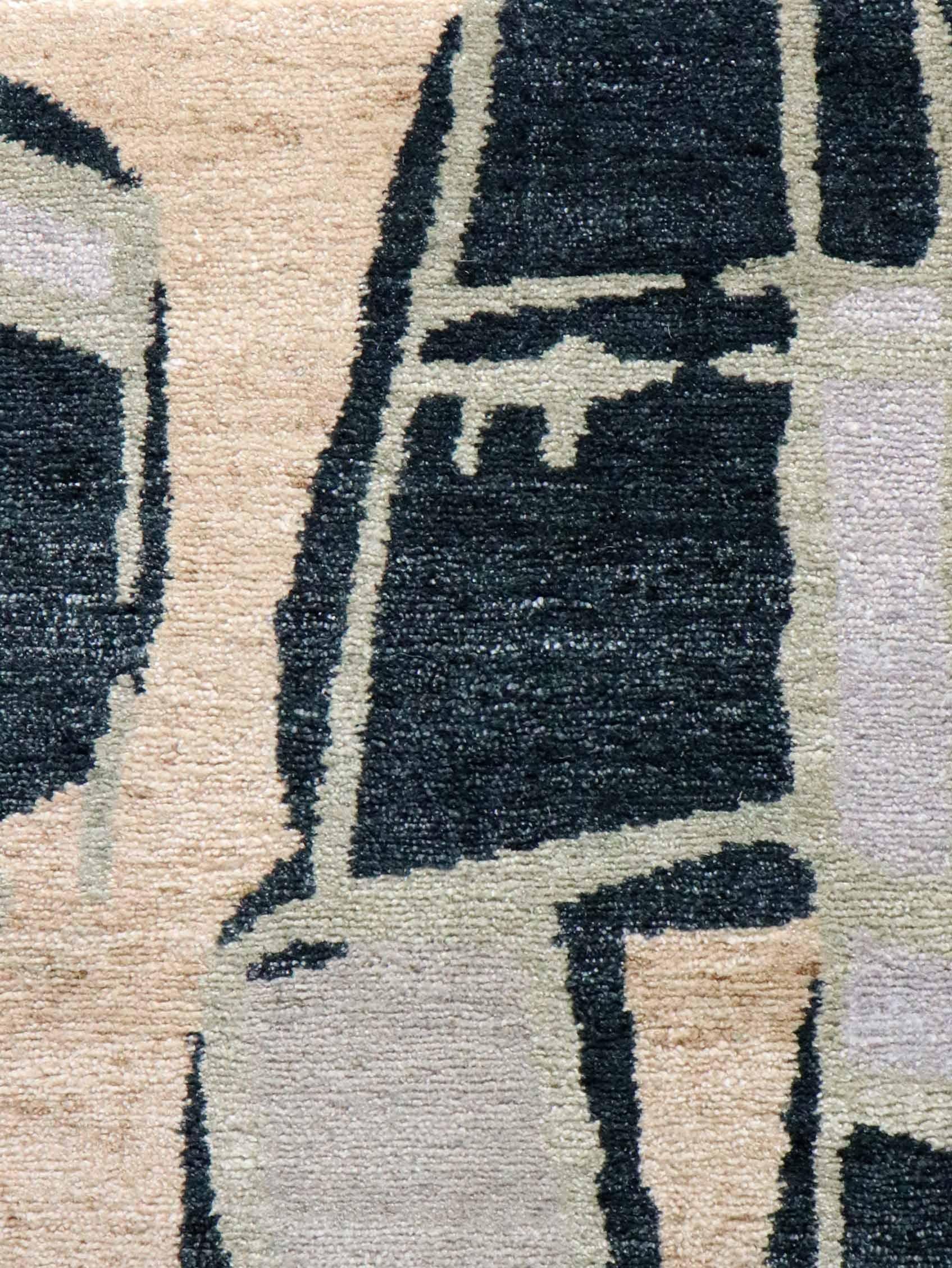Quotidiana Korinth-Teppich von Eskayel, handgeknüpft (Postmoderne) im Angebot