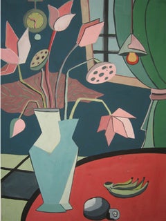 Still life, Painting, Acrylic on Canvas