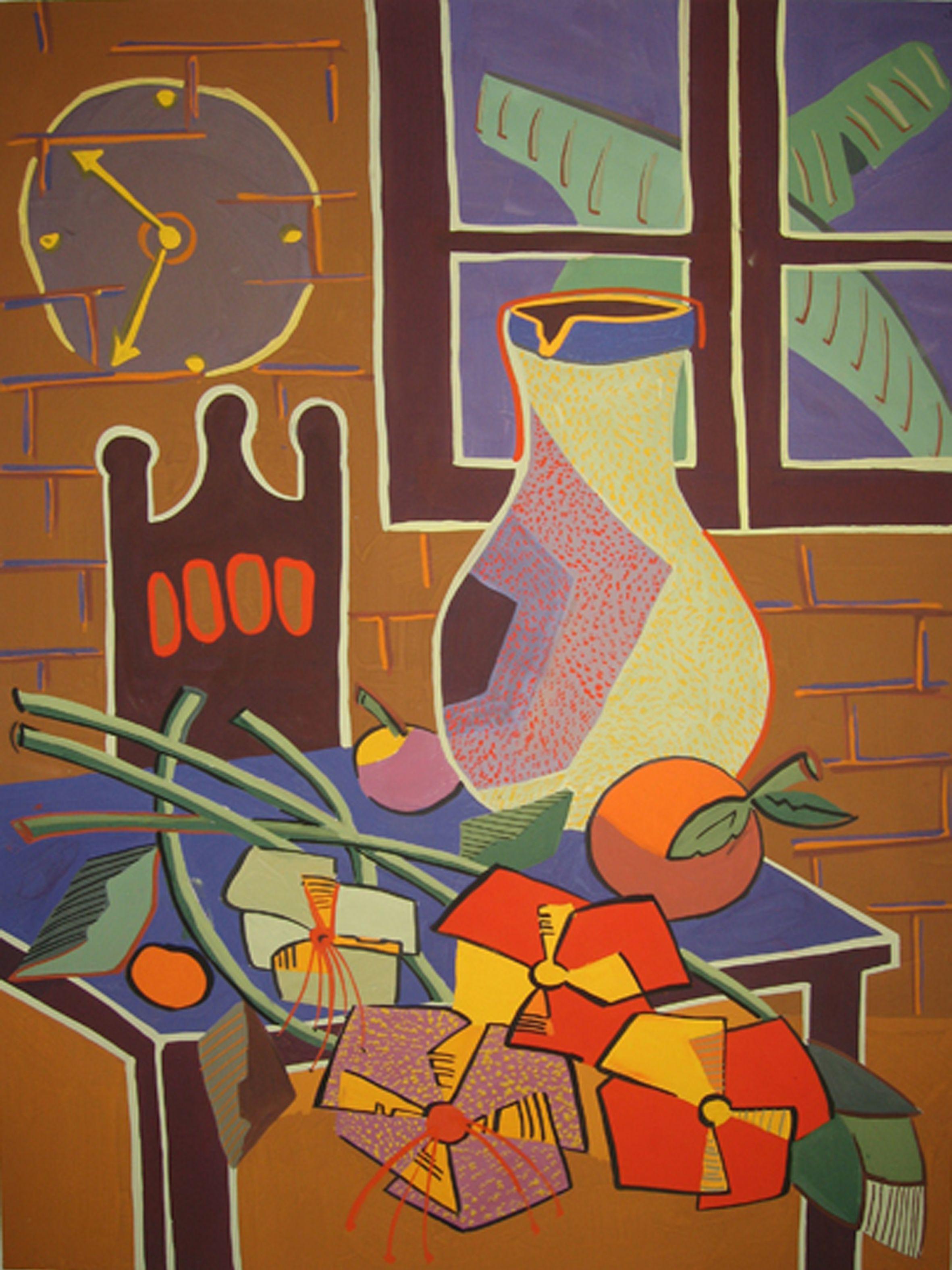 Still life, Painting, Acrylic on Canvas
