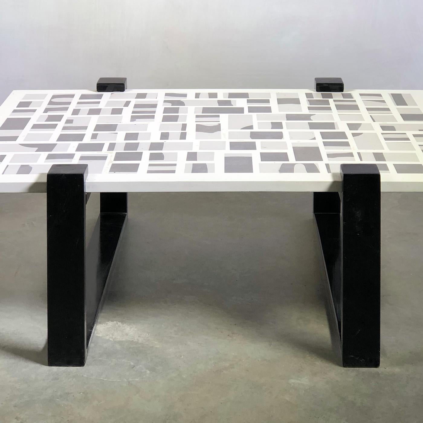 Italian Qwerty Black Coffee Table