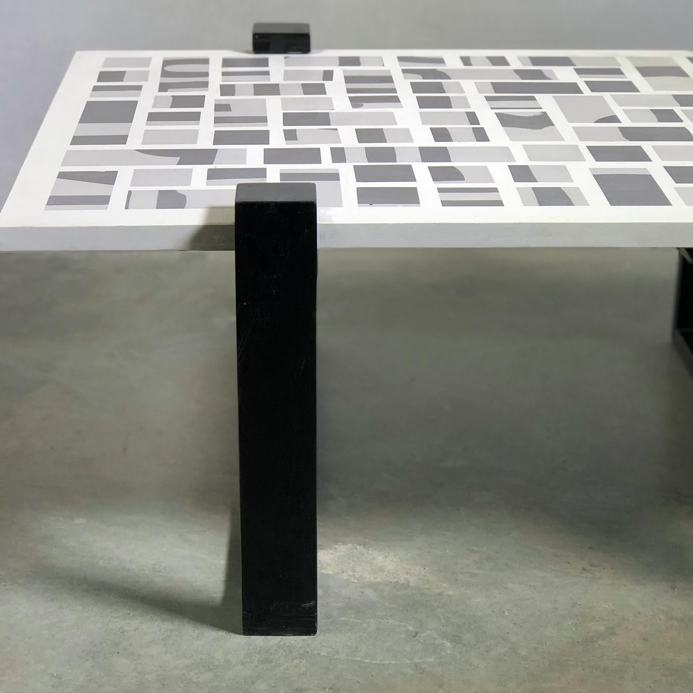 Qwerty Black Coffee Table In New Condition In Milan, IT