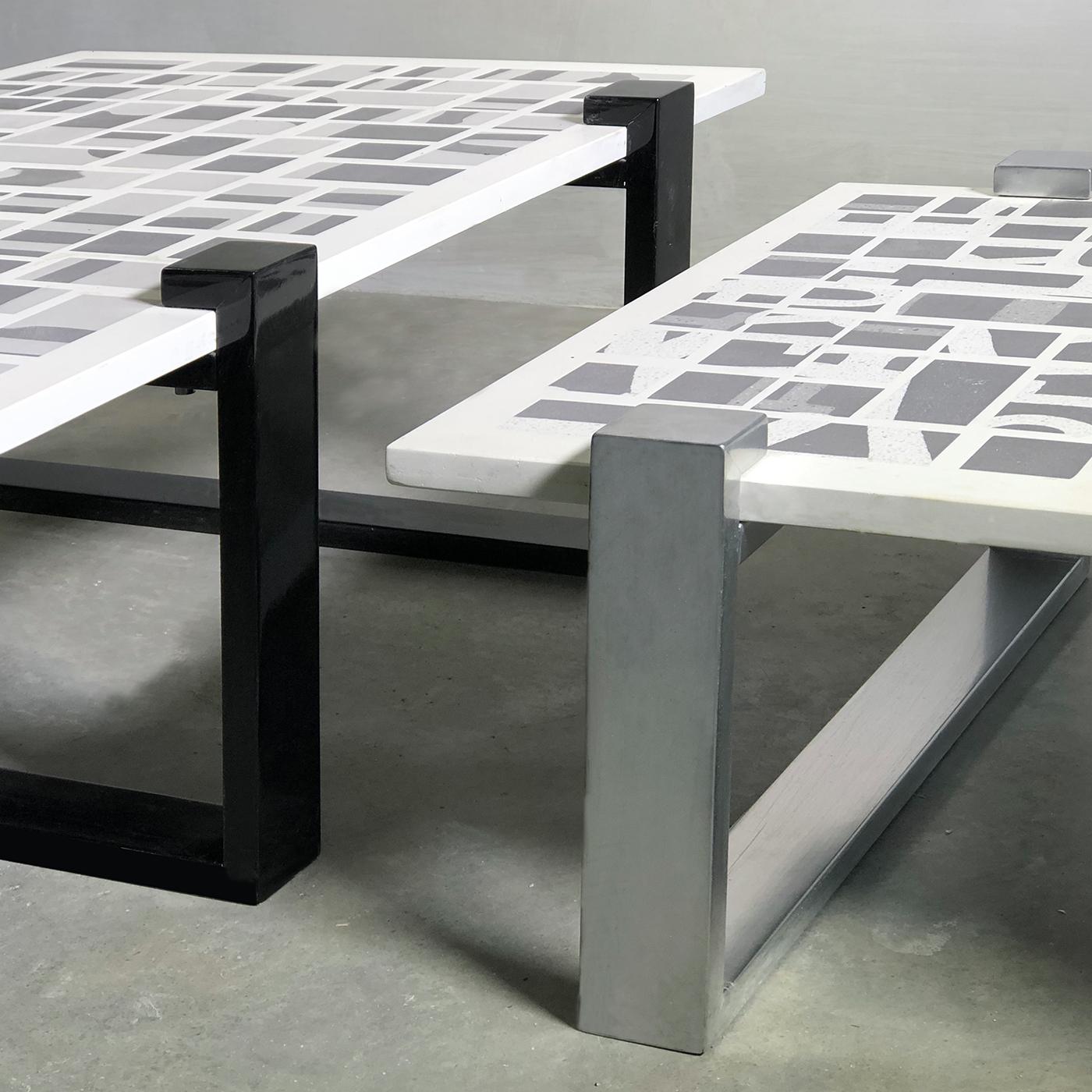 Contemporary Qwerty Black Coffee Table