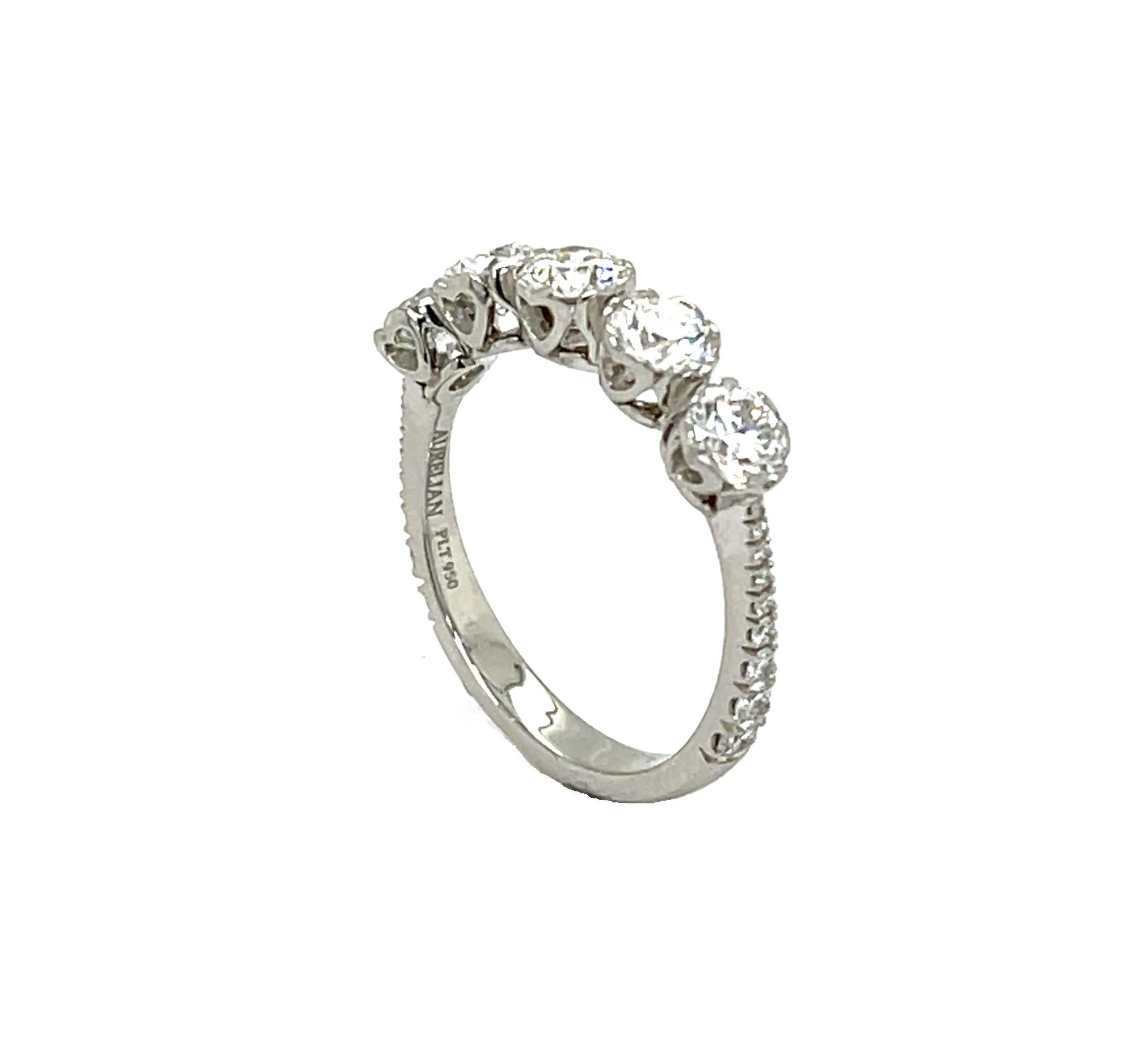Women's R-3351, Eternal Hearts Platinum Ring For Sale